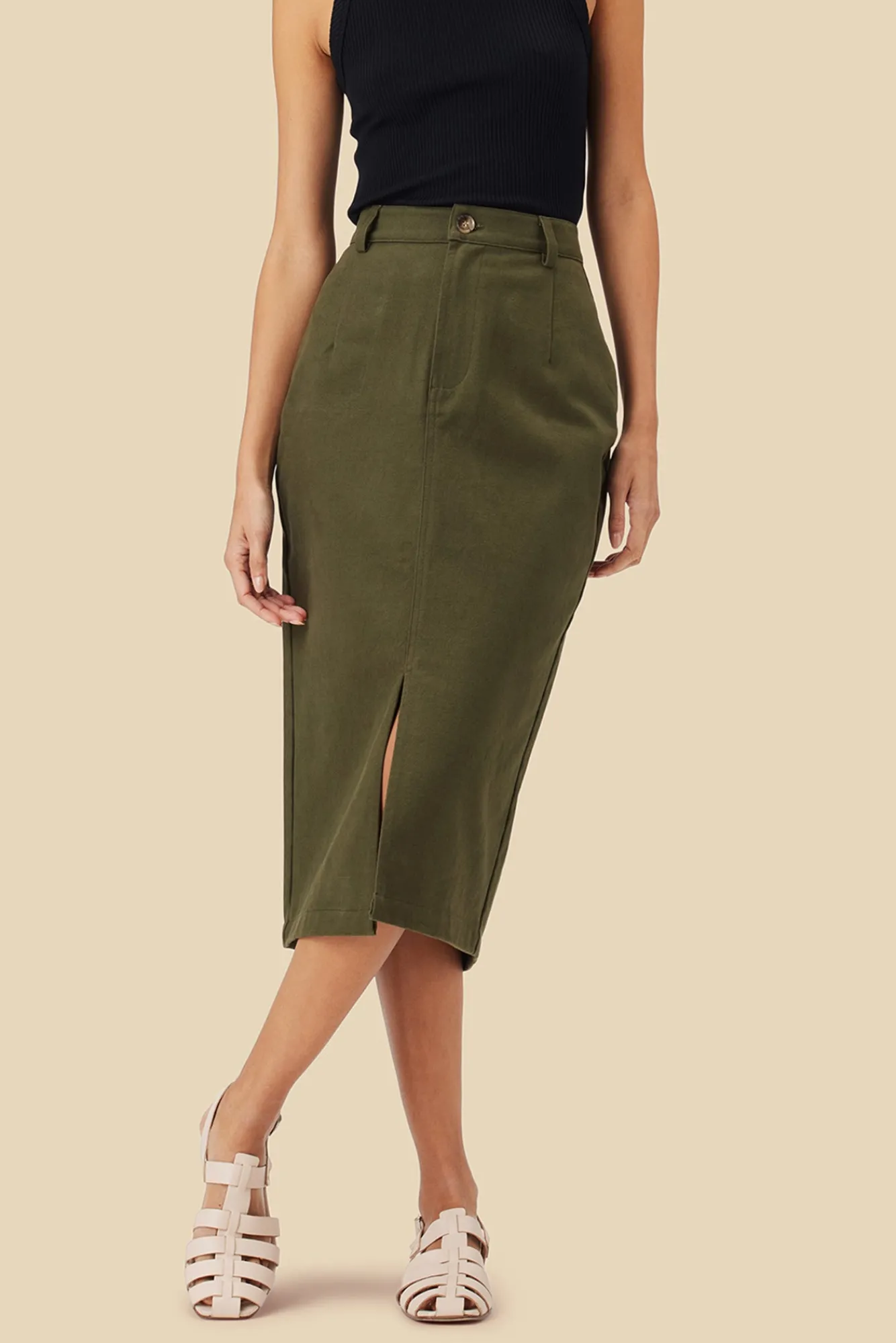 Amour Vert Lina Organic Cotton Skirt- Skirts|Clearance