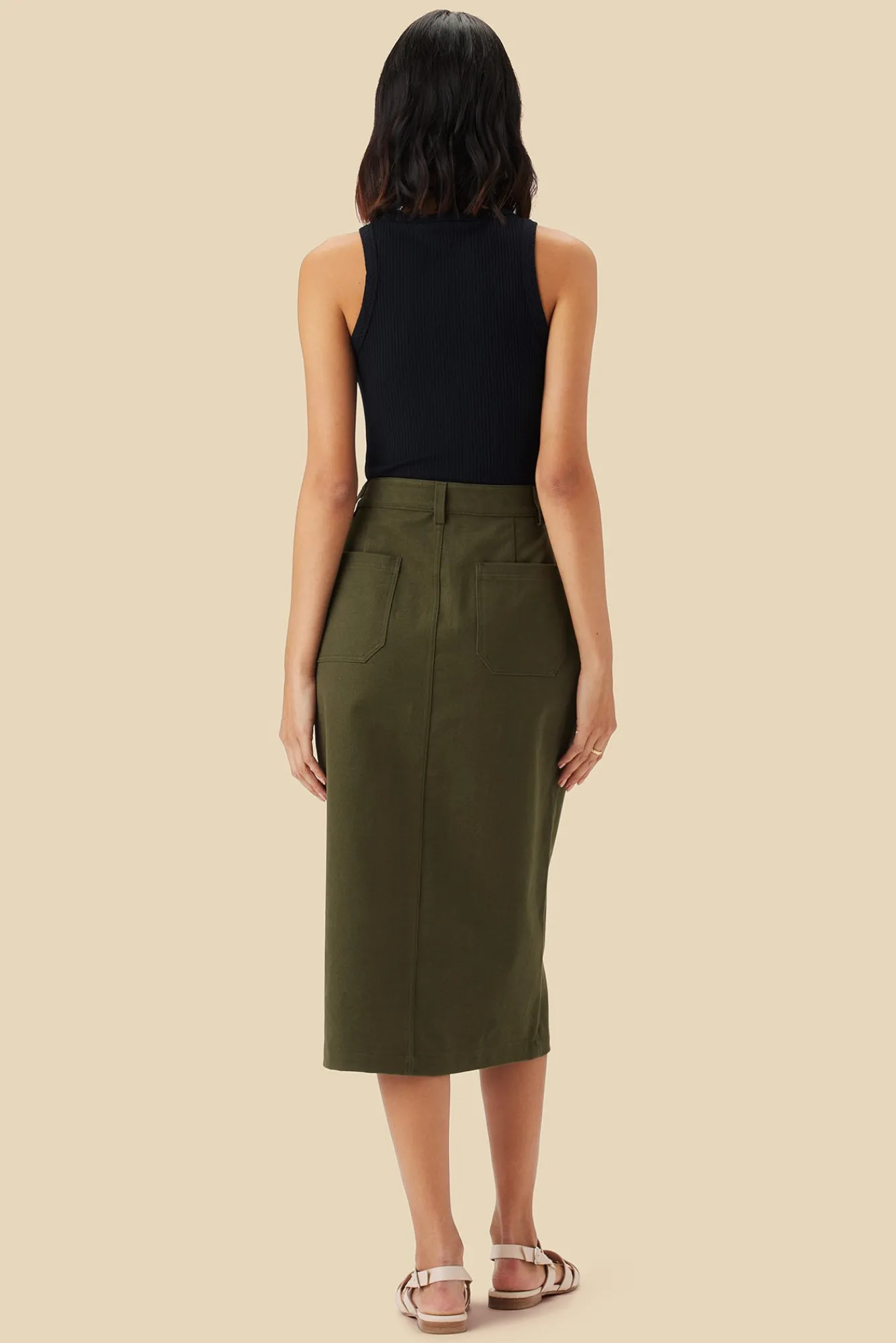 Amour Vert Lina Organic Cotton Skirt- Skirts|Clearance