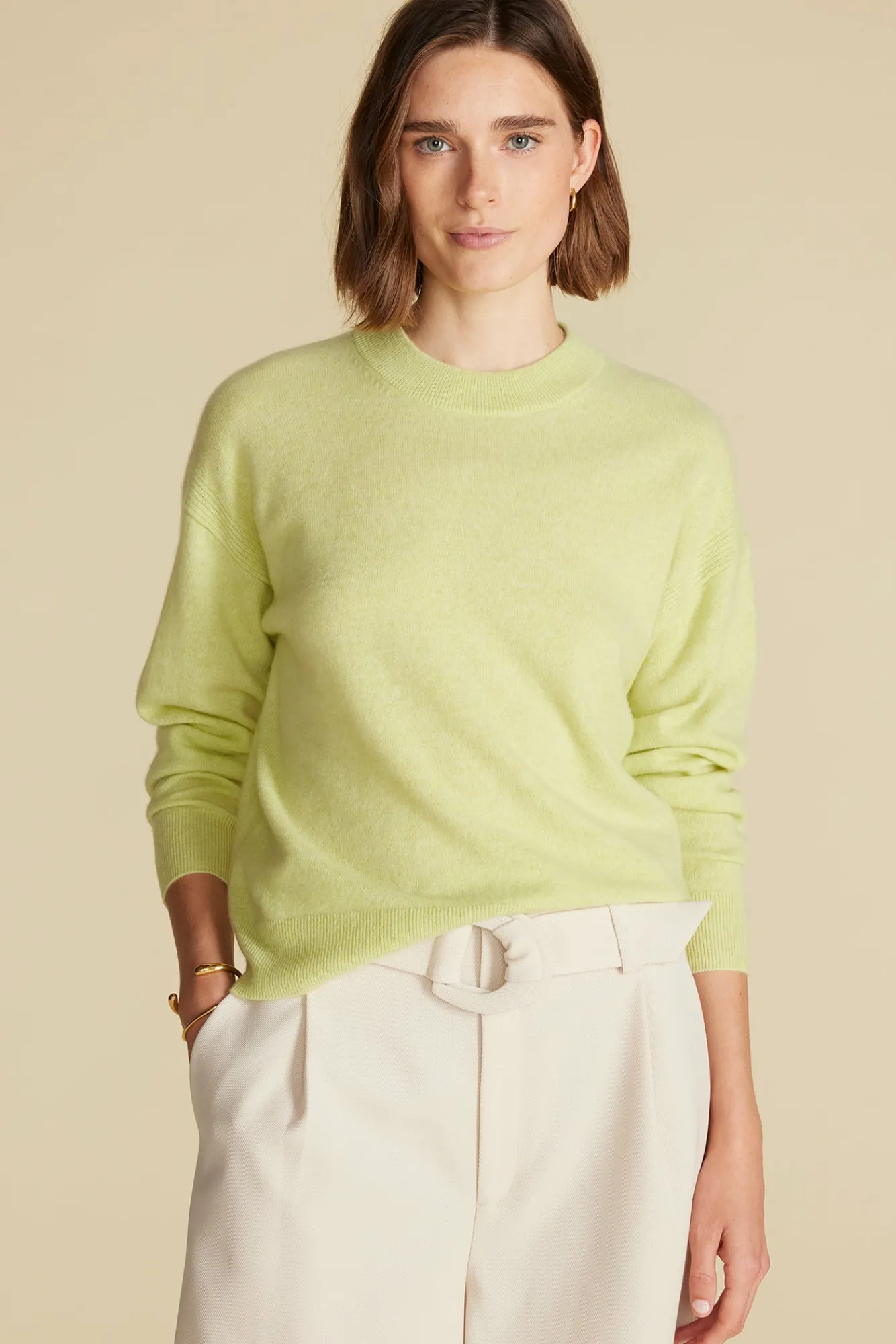 Amour Vert Pearl Cashmere Sweater- Sweaters & Cardigans