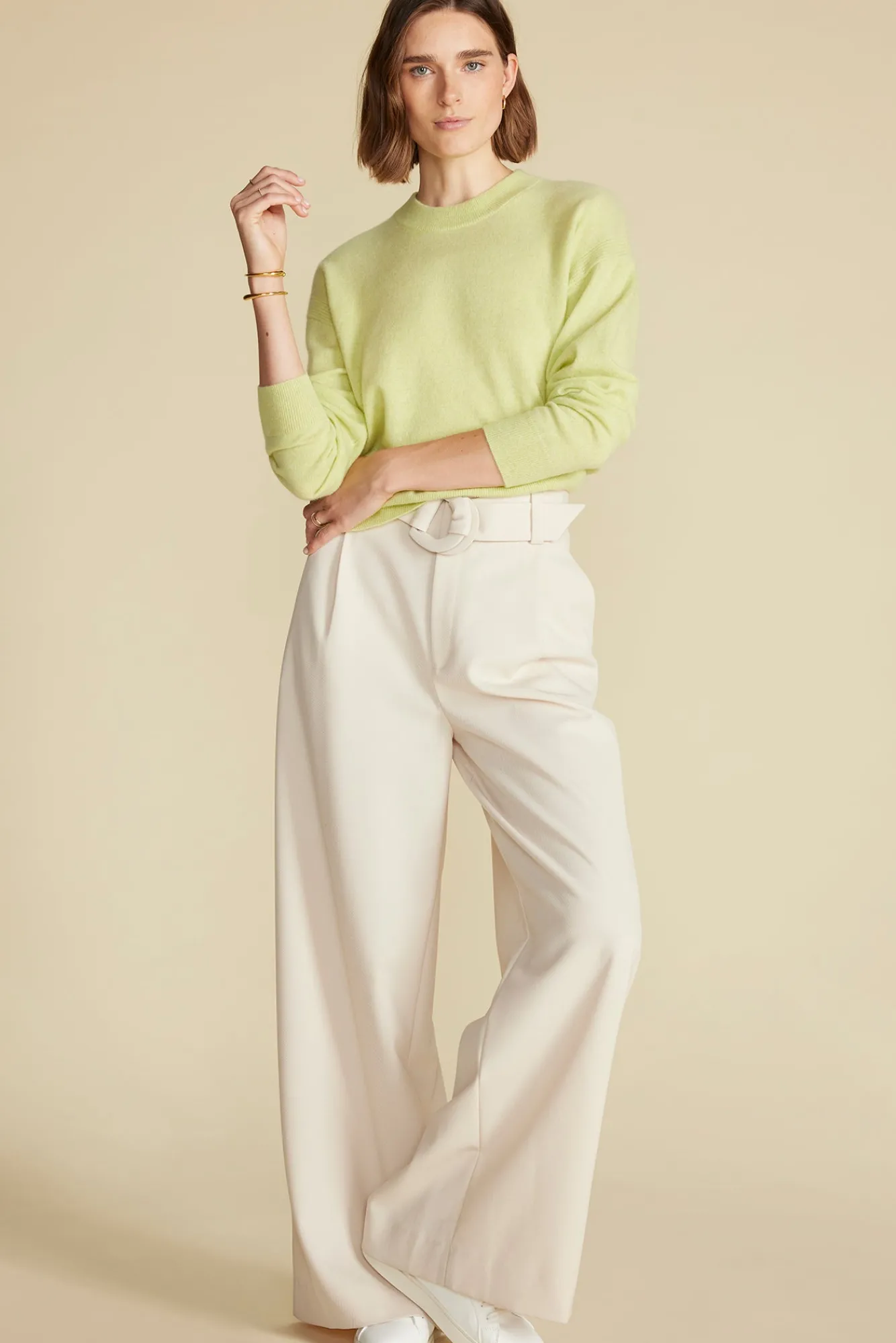 Amour Vert Pearl Cashmere Sweater- Sweaters & Cardigans