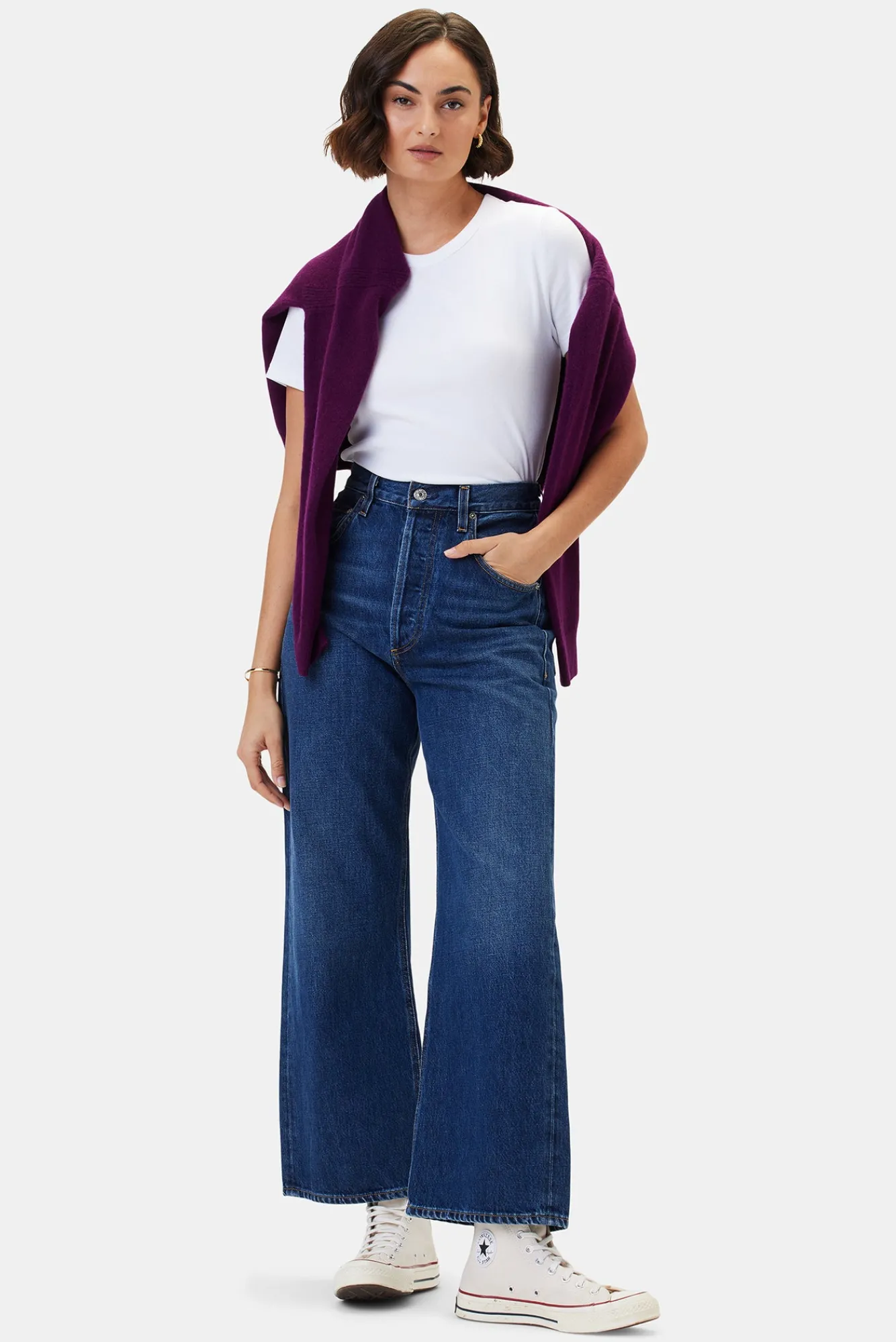 Amour Vert Citizens of Humanity Gaucho Vintage Wide Leg Jean- Denim