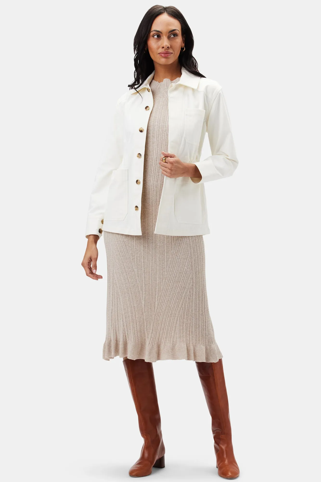 Amour Vert Claire Sweater Dress- Dresses|Clearance