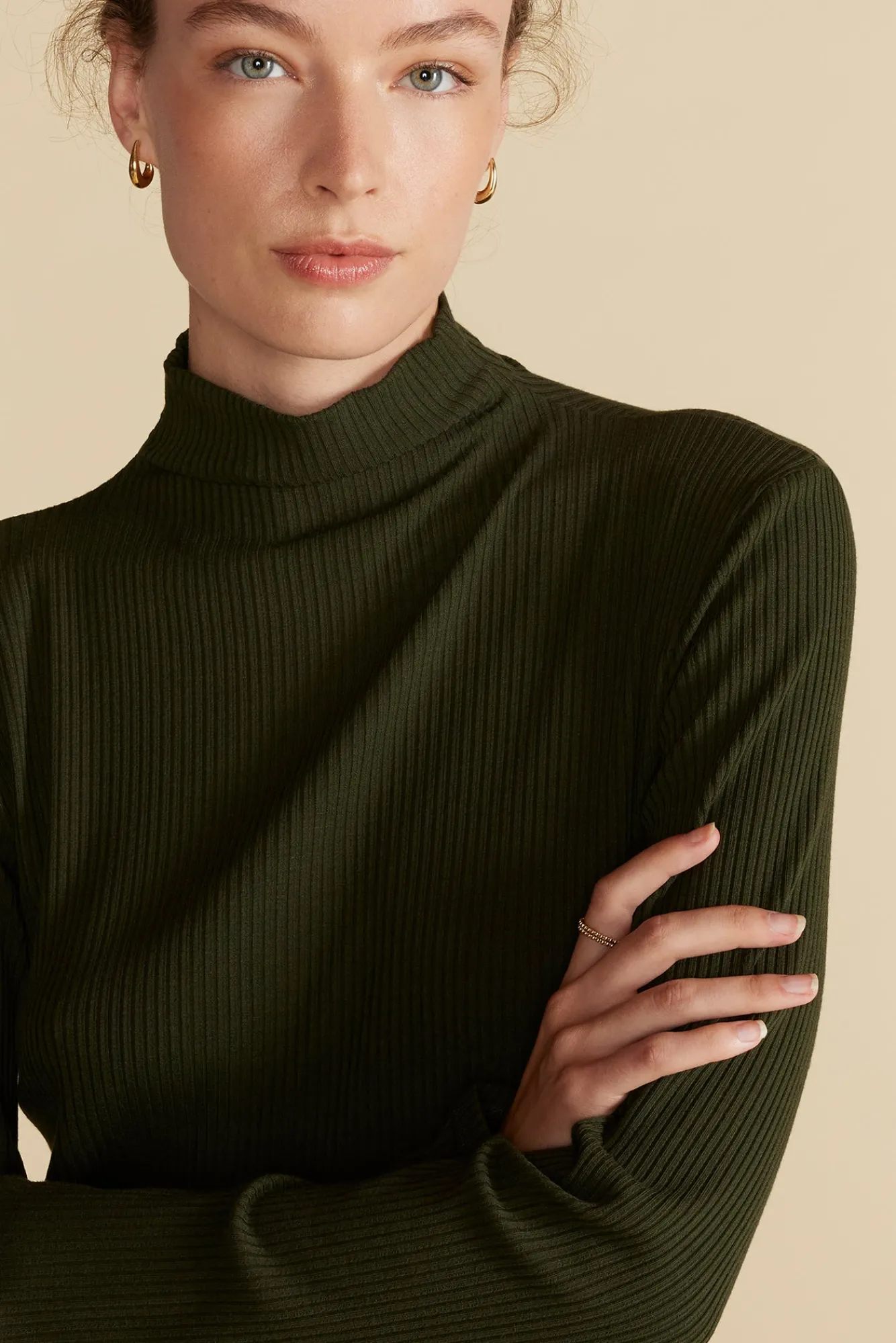 Amour Vert Solange Paris Rib Dress- Dresses|Clearance