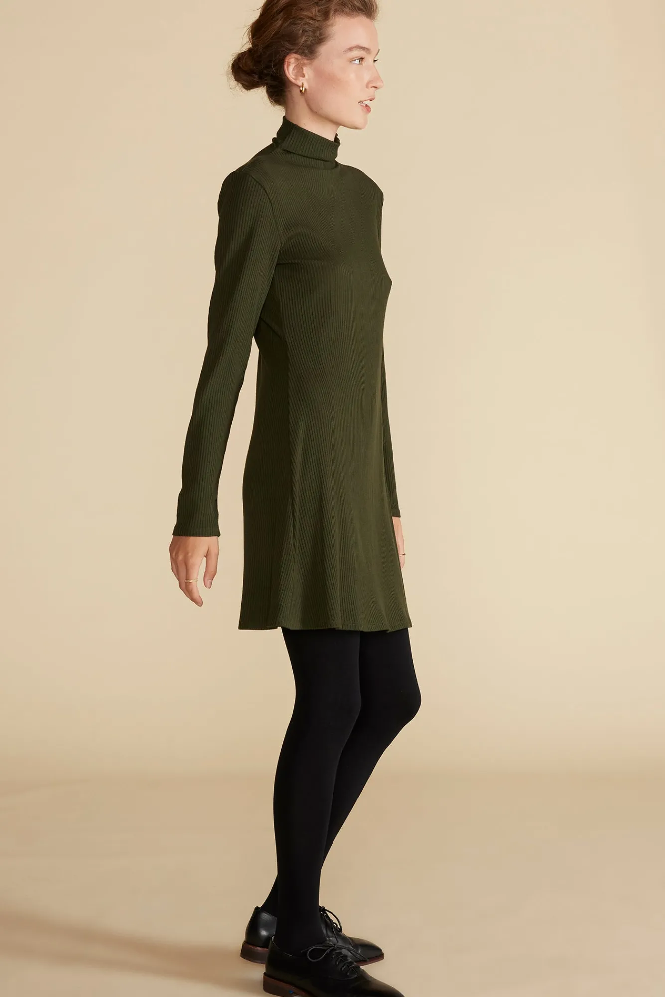 Amour Vert Solange Paris Rib Dress- Dresses|Clearance