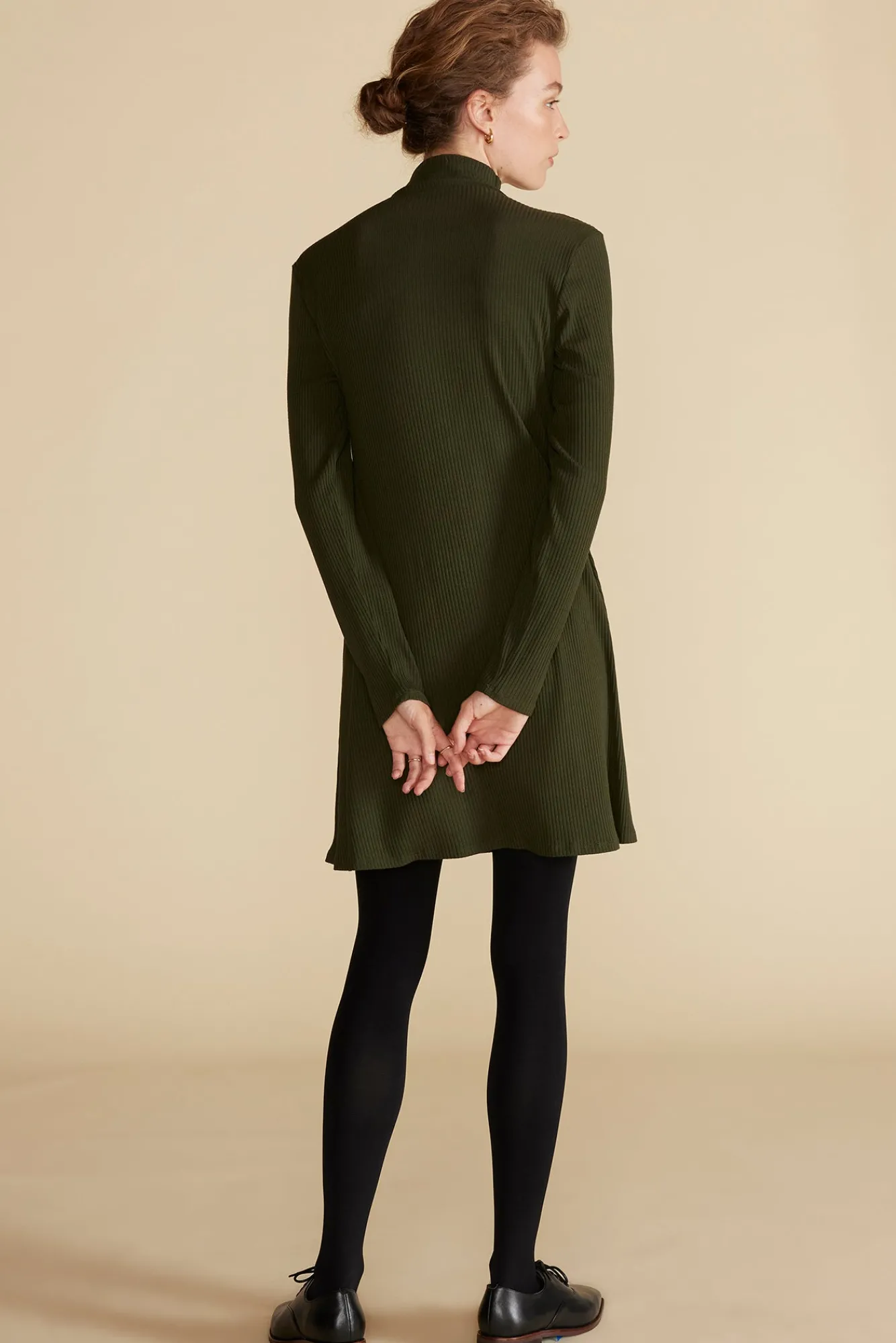 Amour Vert Solange Paris Rib Dress- Dresses|Clearance