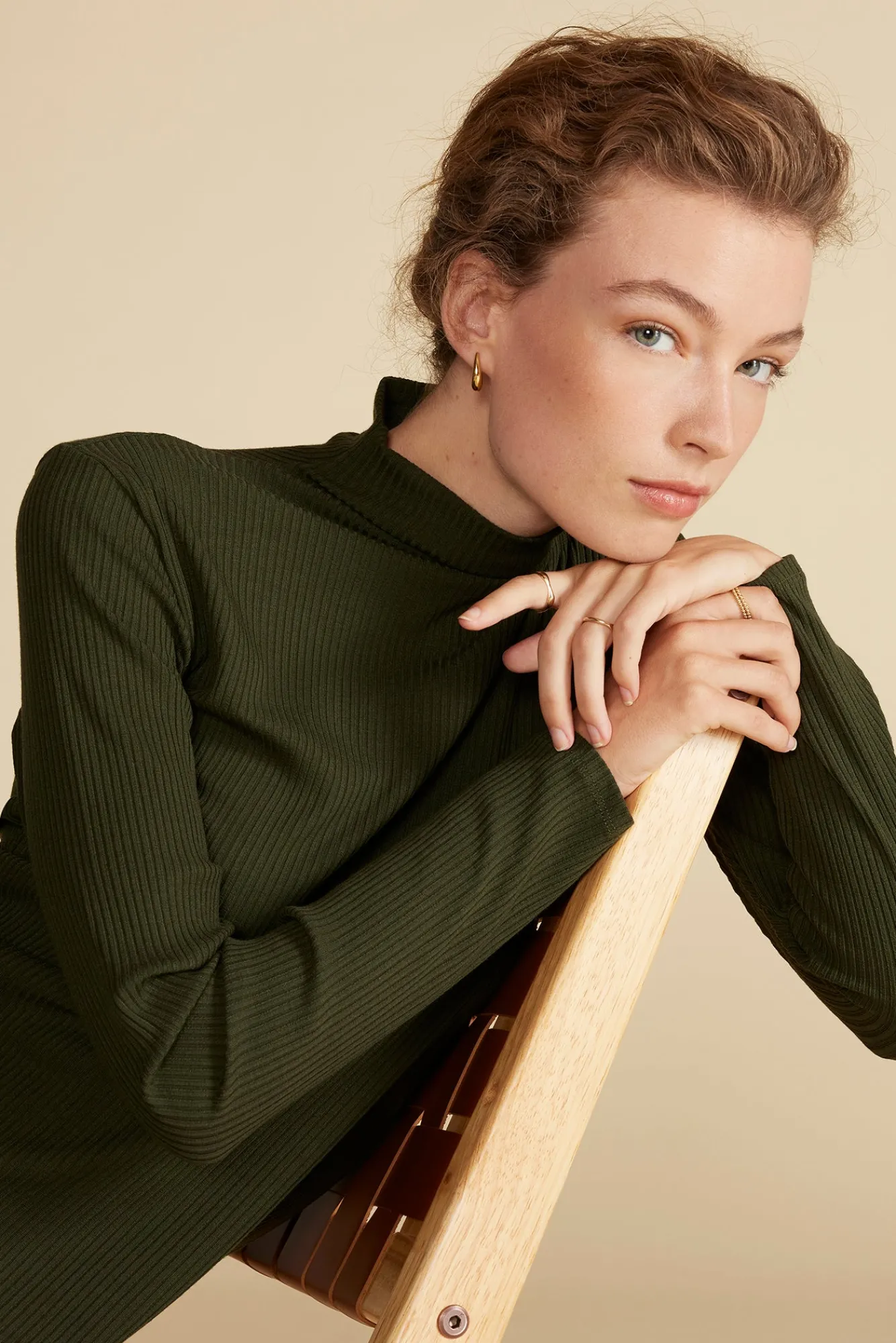 Amour Vert Solange Paris Rib Dress- Dresses|Clearance