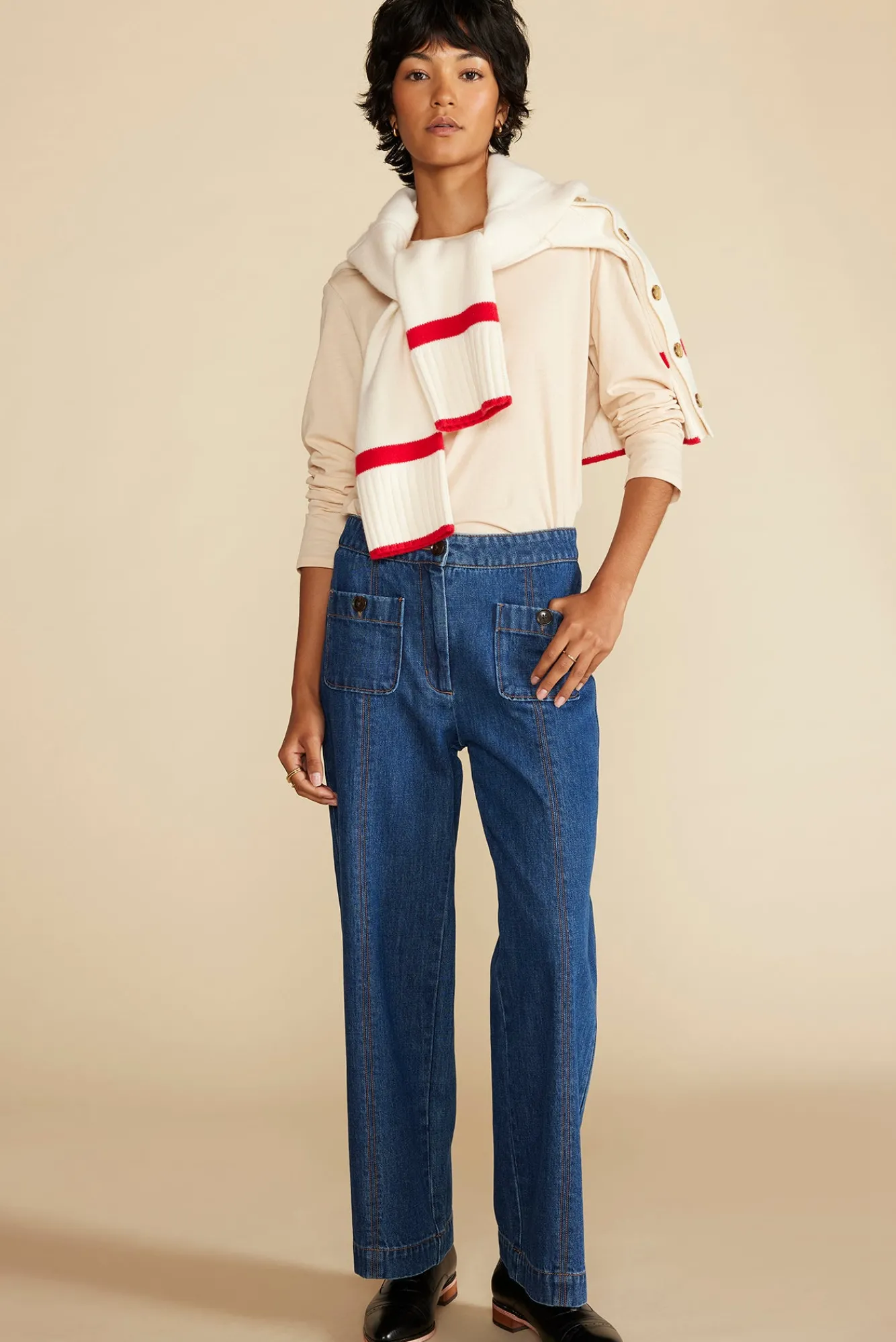 Amour Vert Berkeley Long Sleeve Tee- Tops|Tees