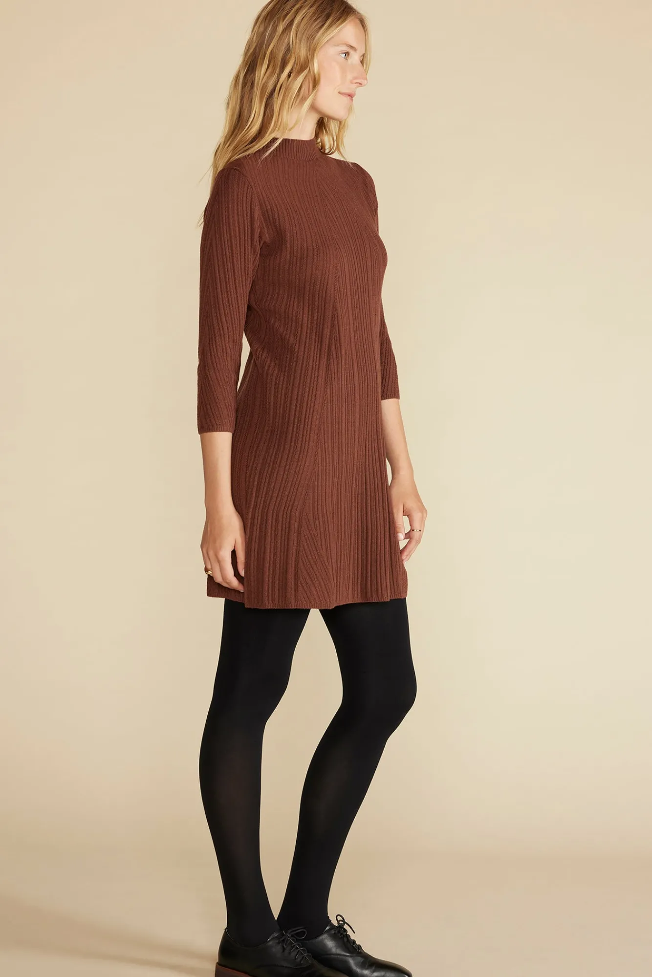 Amour Vert Sidony Mini Sweater Dress- Dresses|Clearance