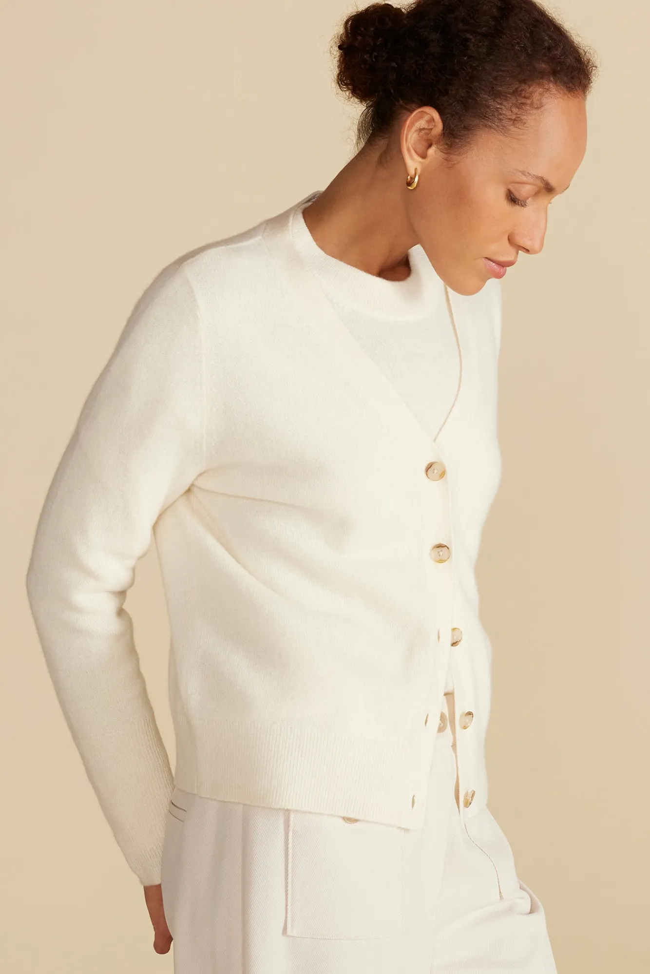 Amour Vert Mason Cashmere Cardigan- Sweaters & Cardigans