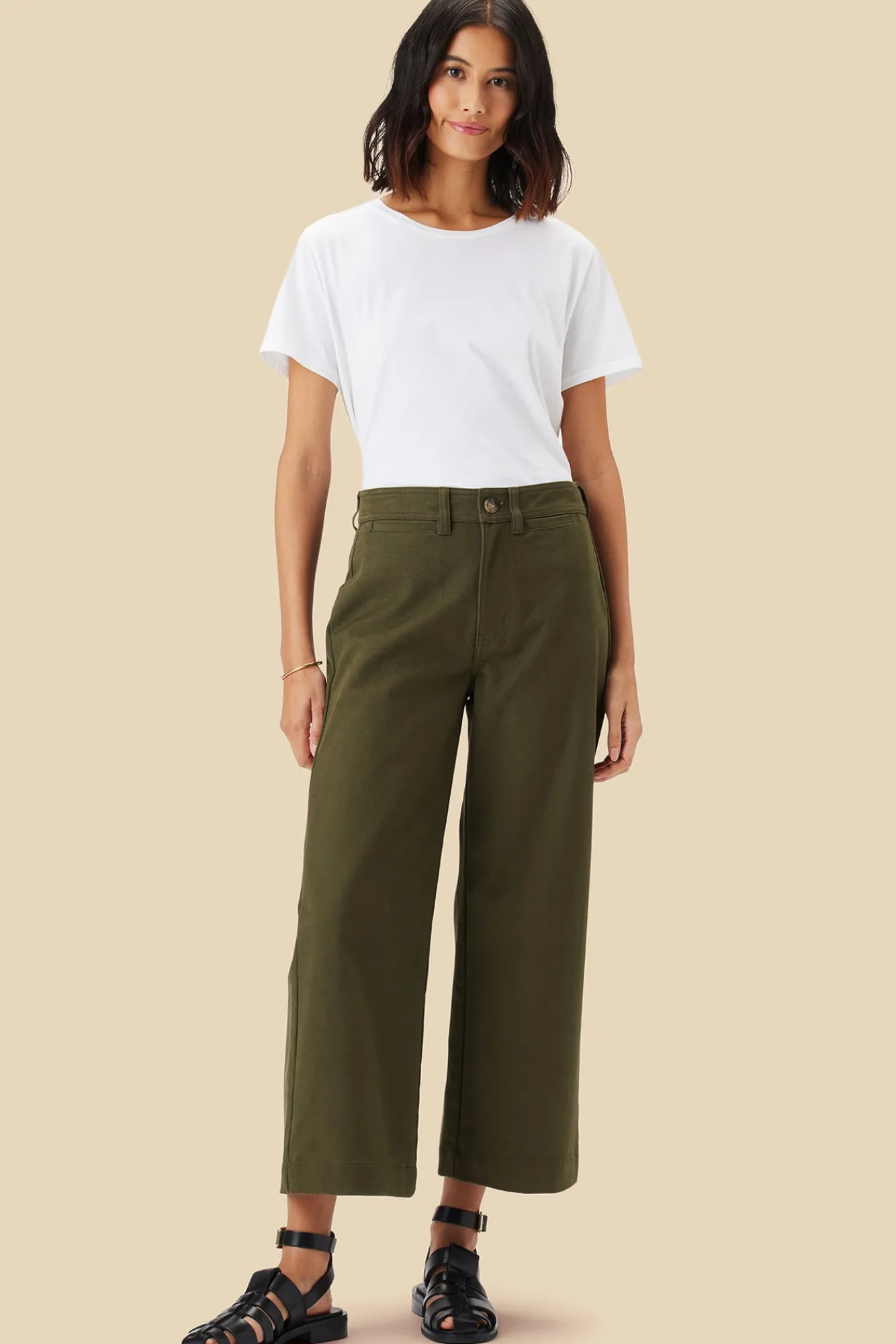 Amour Vert Wide Leg Utility Pant- Pants|Clearance