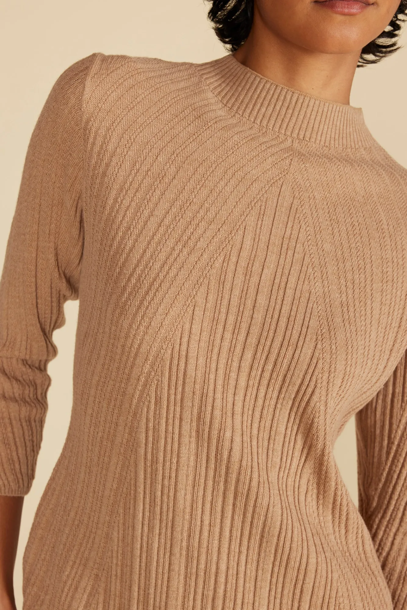 Amour Vert Sidony Mini Sweater Dress- Dresses|Clearance