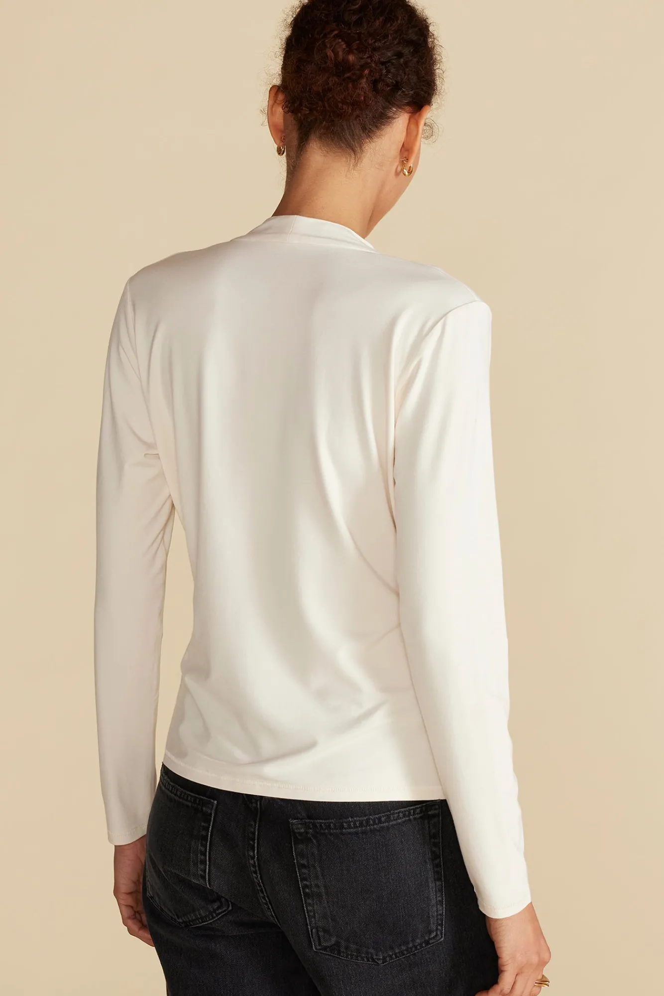 Amour Vert Calais Bamboo Knit Blouse- Blouses & Shirts|Tops