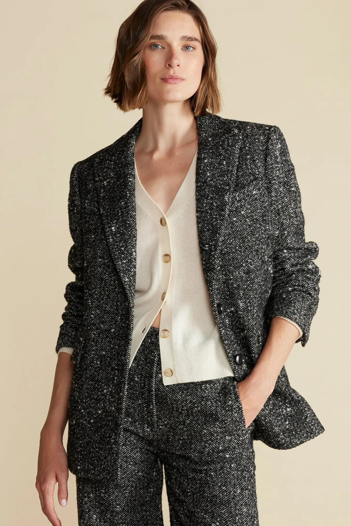 Amour Vert Alix Boyfriend Blazer- Jackets & Outerwear|Clearance