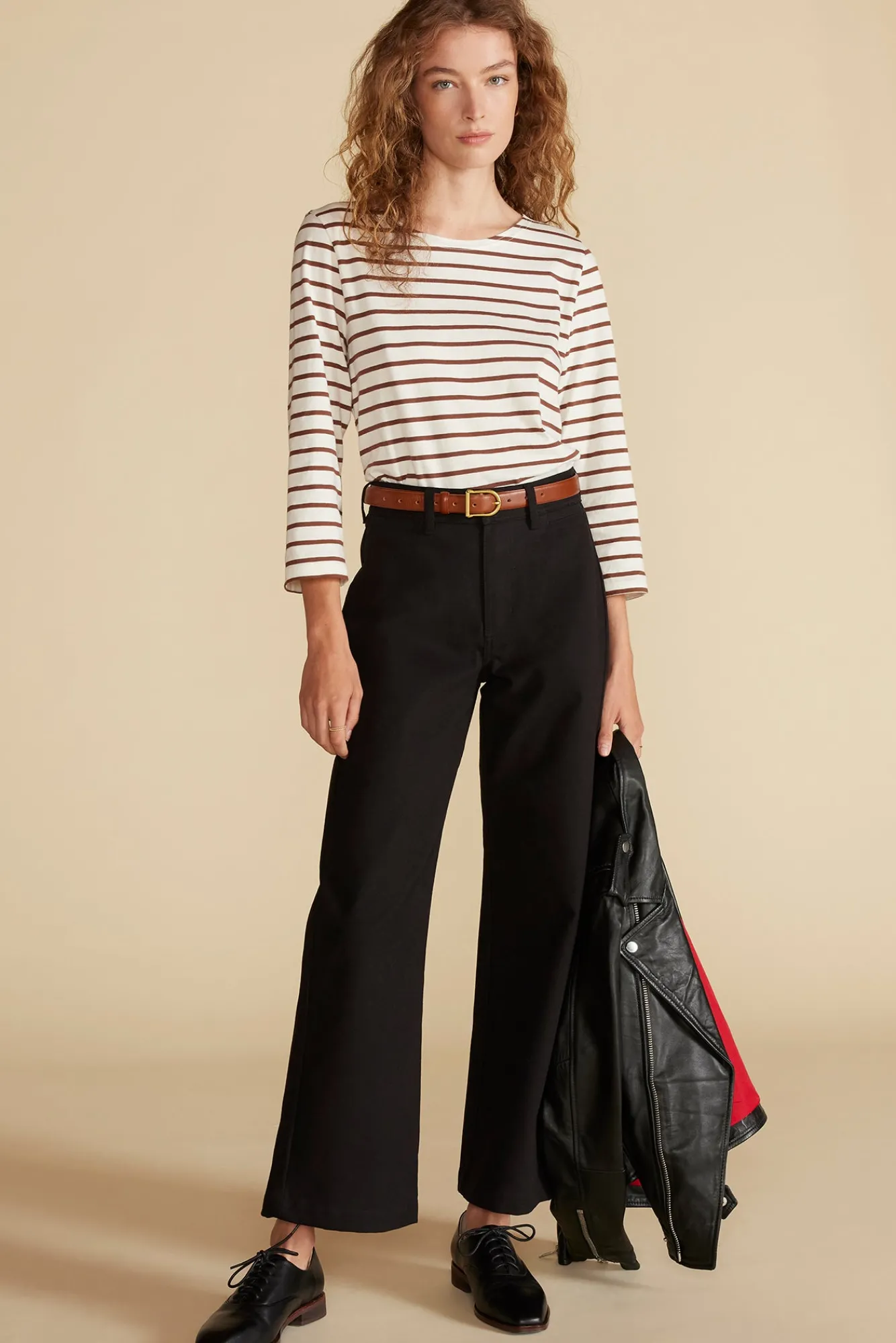 Amour Vert Francoise Organic Cotton Tee- Tops|Tees