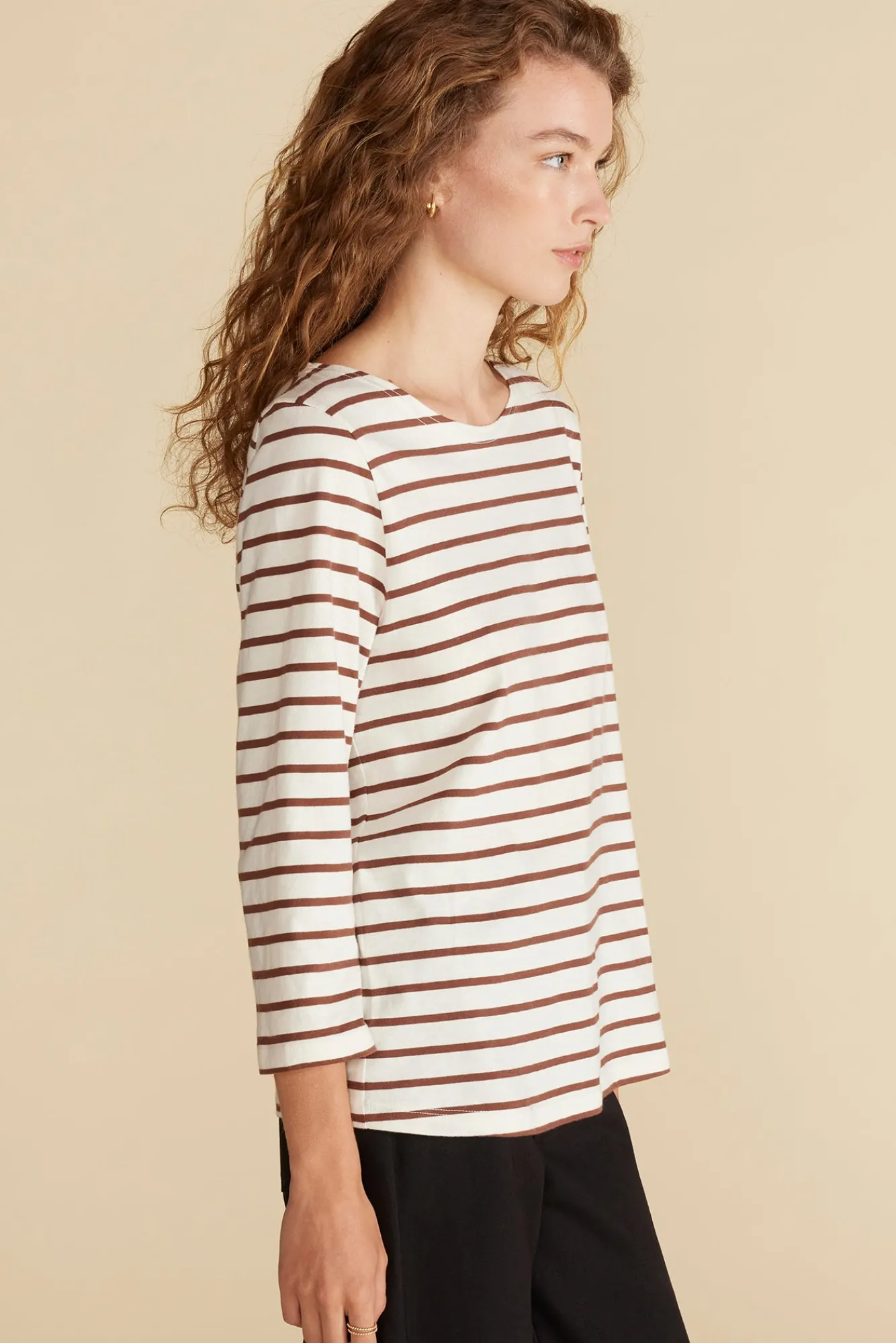 Amour Vert Francoise Organic Cotton Tee- Tops|Tees