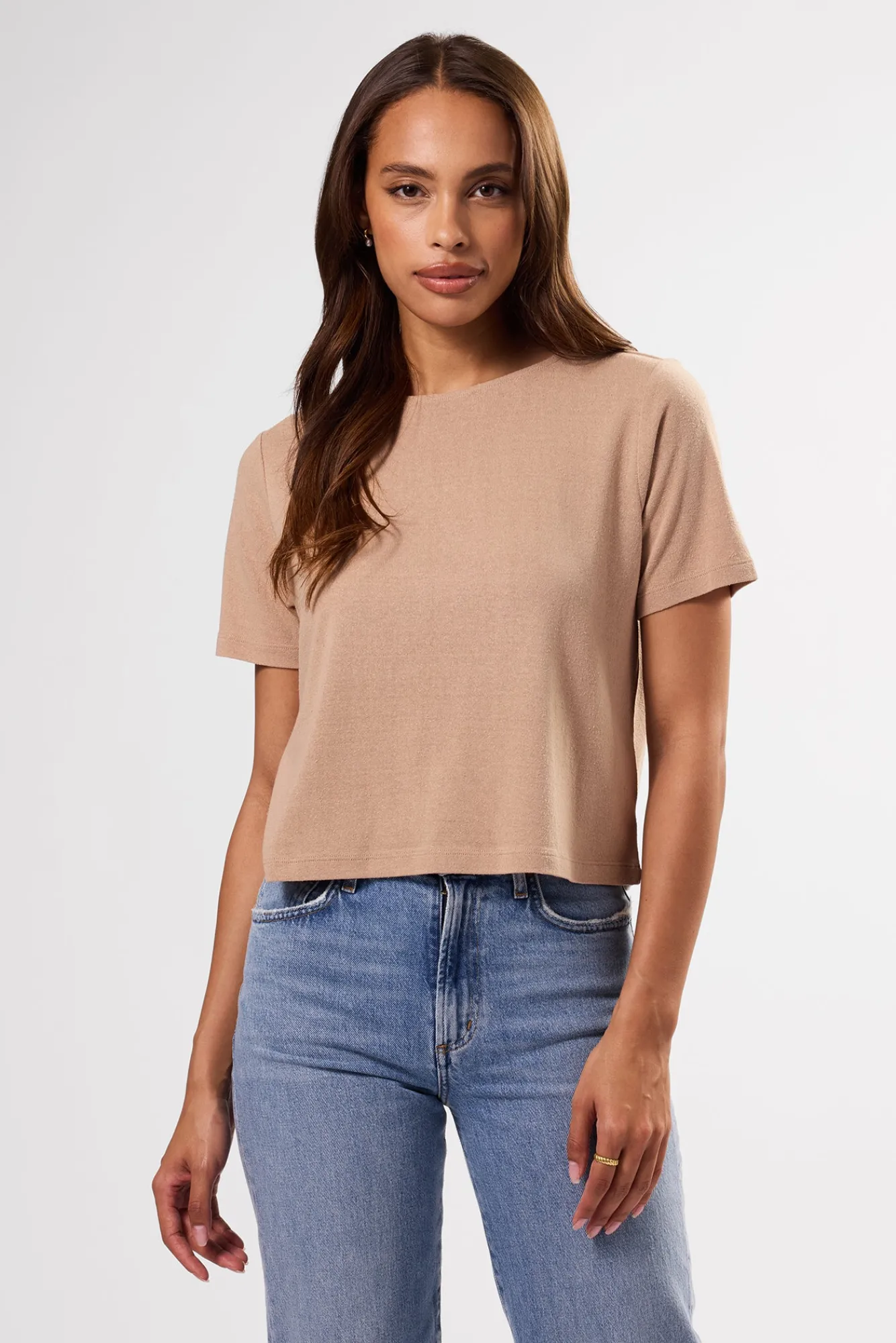 Amour Vert Yvette Silk Knit Tee- Tops|Tees