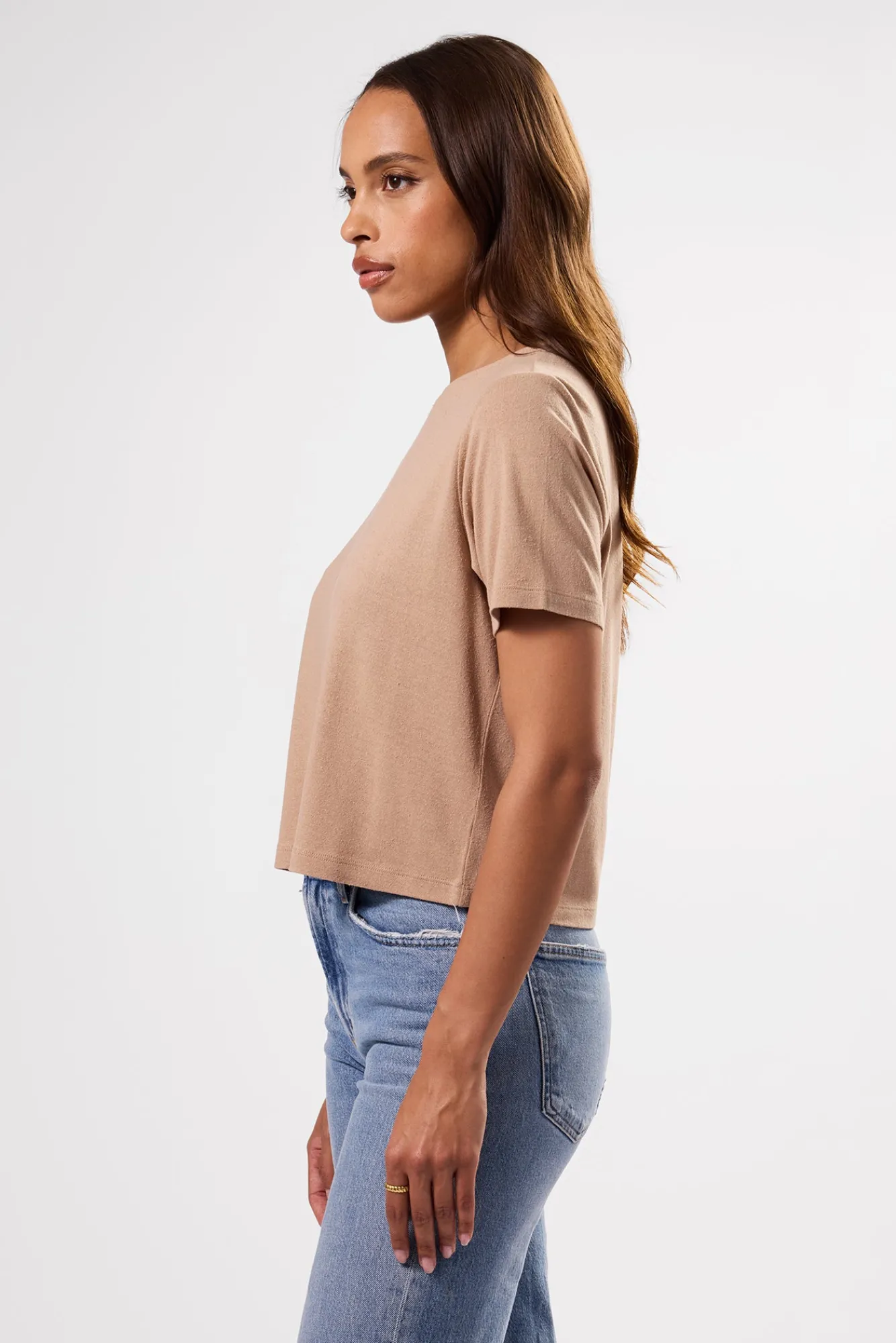 Amour Vert Yvette Silk Knit Tee- Tops|Tees