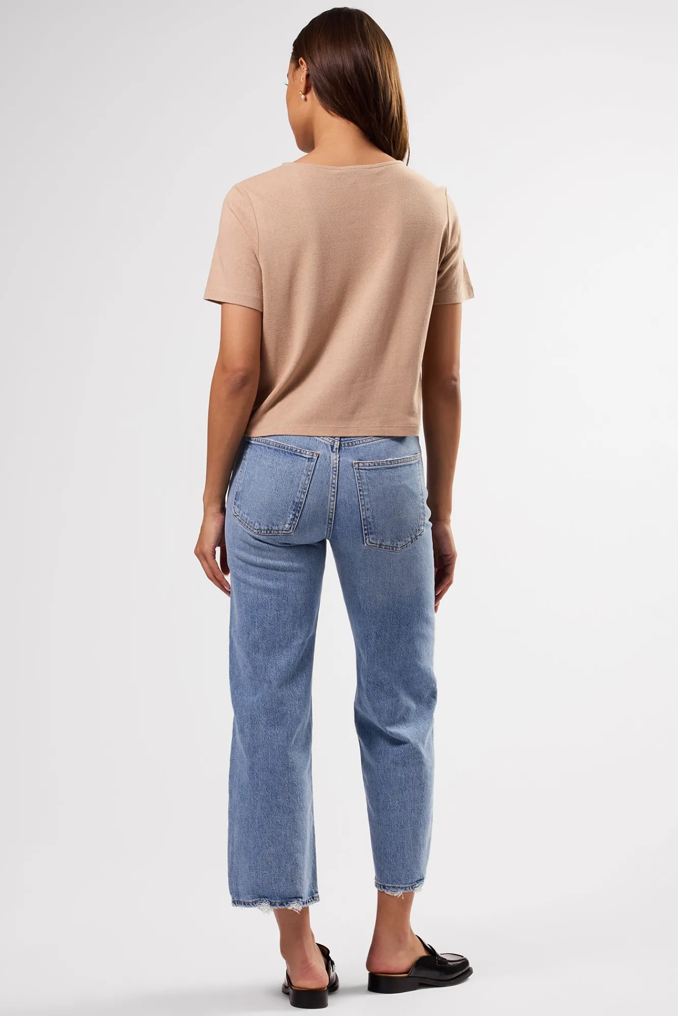 Amour Vert Yvette Silk Knit Tee- Tops|Tees