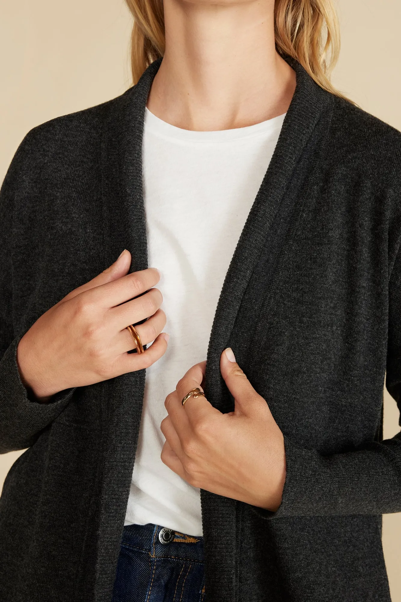 Amour Vert Bailey Wool Sweater Coat- Sweaters & Cardigans|Clearance