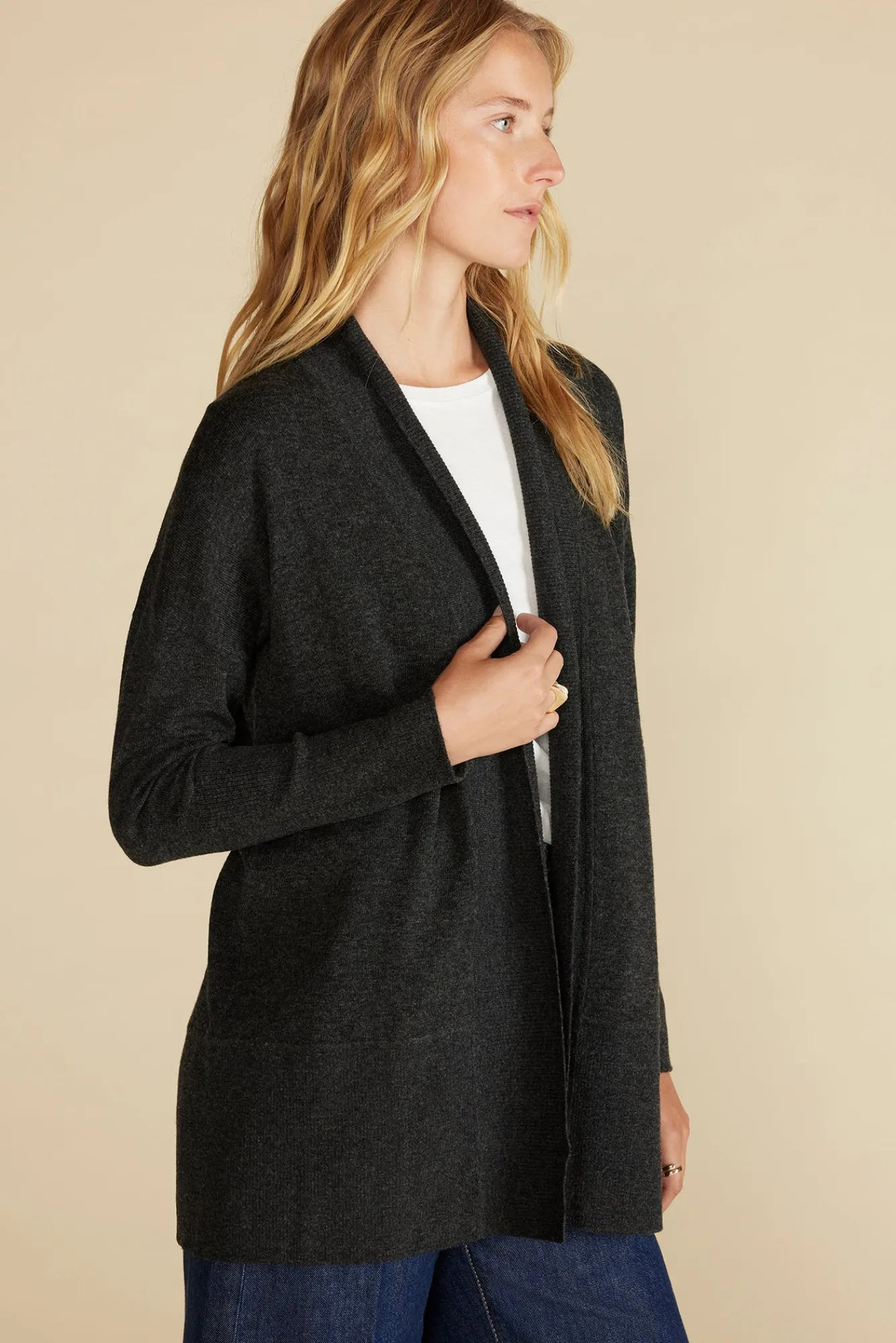 Amour Vert Bailey Wool Sweater Coat- Sweaters & Cardigans|Clearance