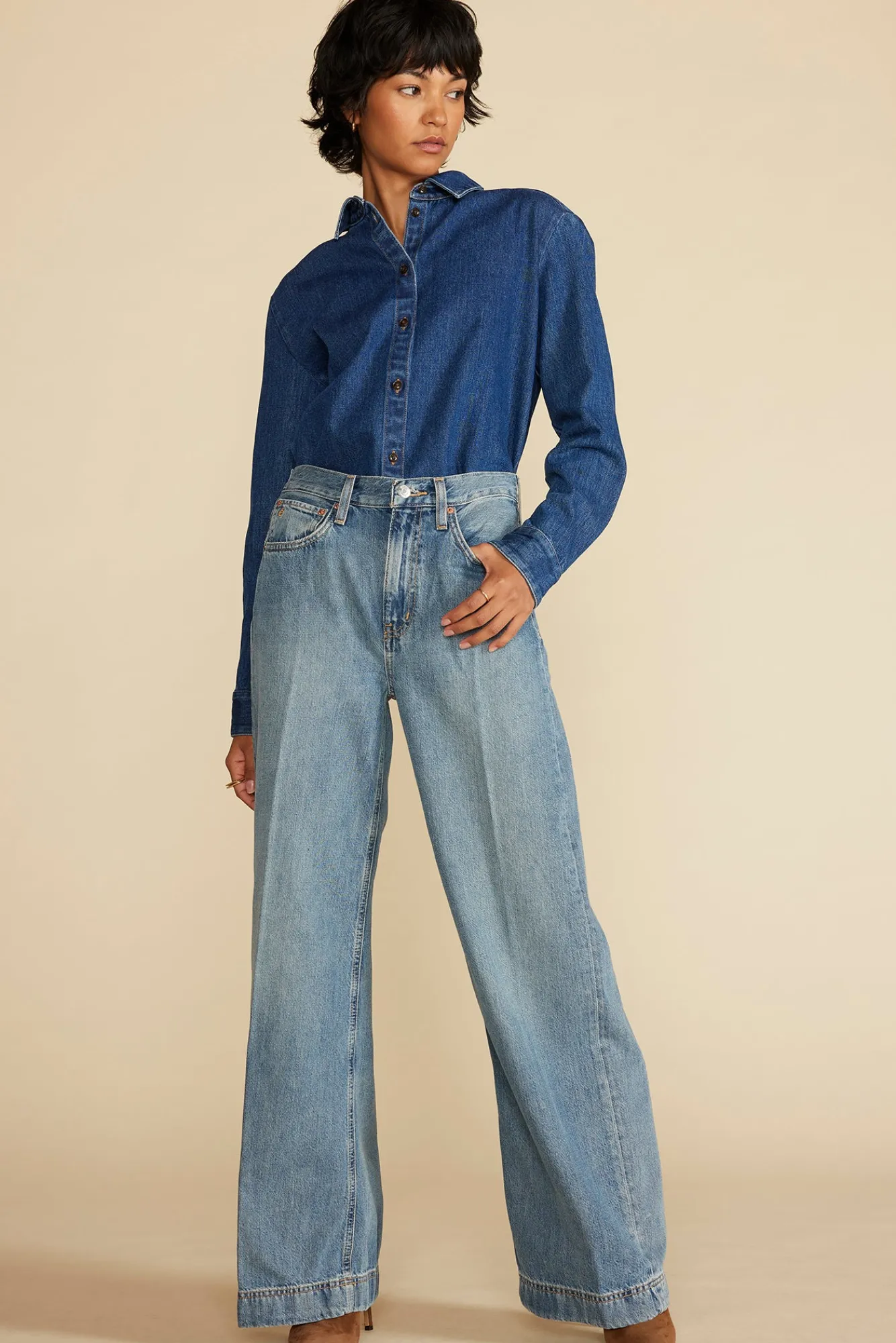 Amour Vert ETICA Devon Wide Leg Jean- Pants|Denim