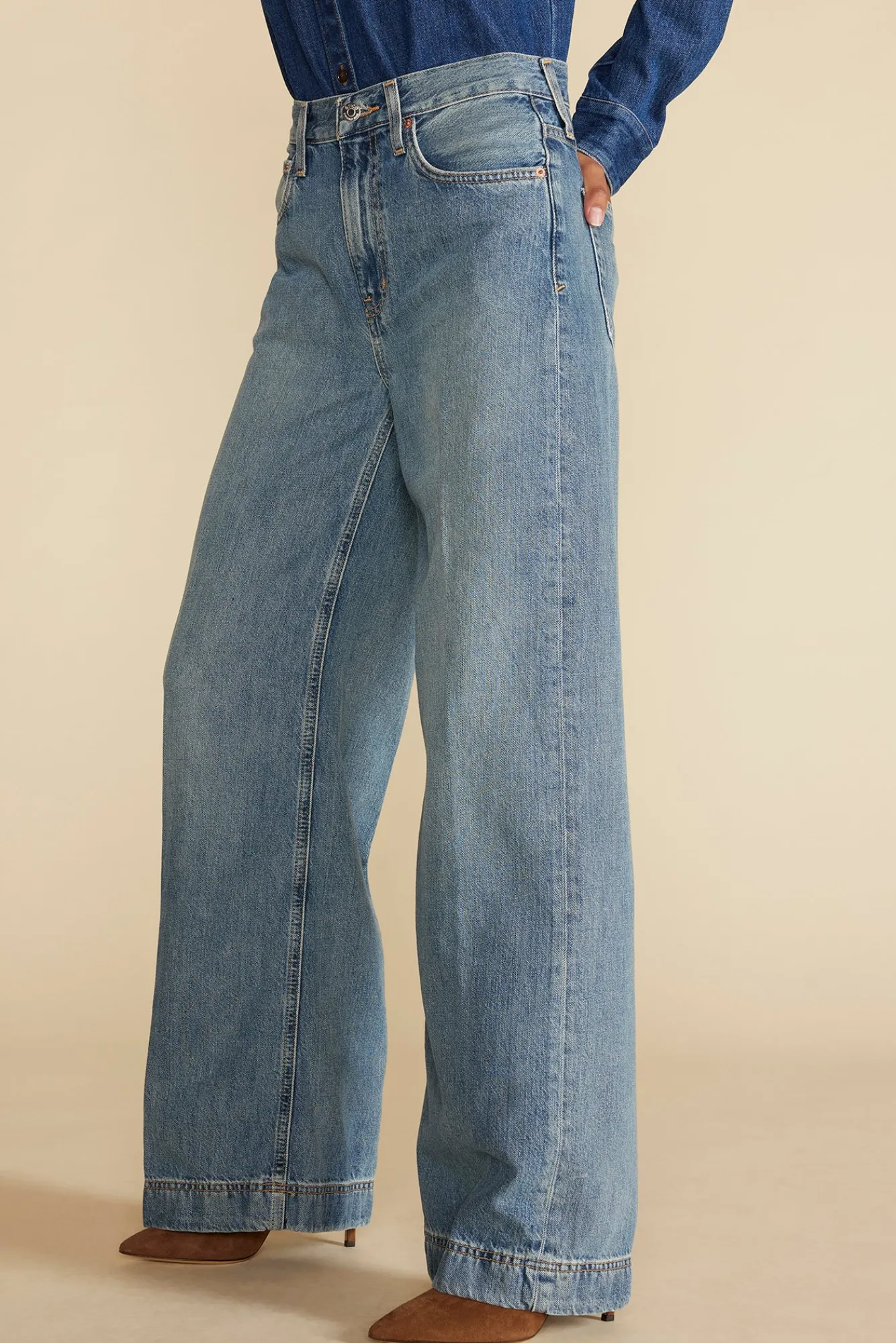 Amour Vert ETICA Devon Wide Leg Jean- Pants|Denim