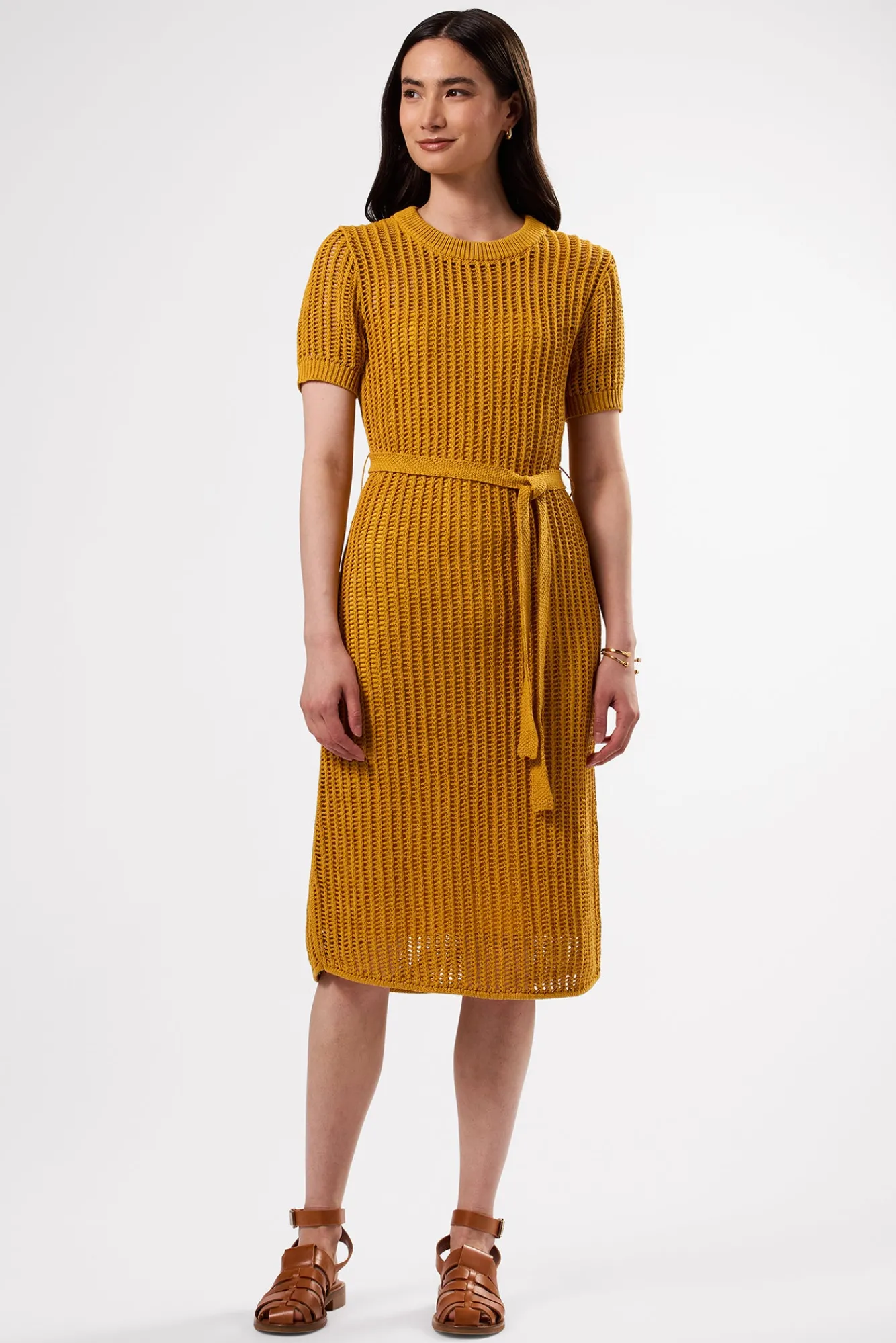 Amour Vert Crochet T Shirt Dress- Dresses|Clearance