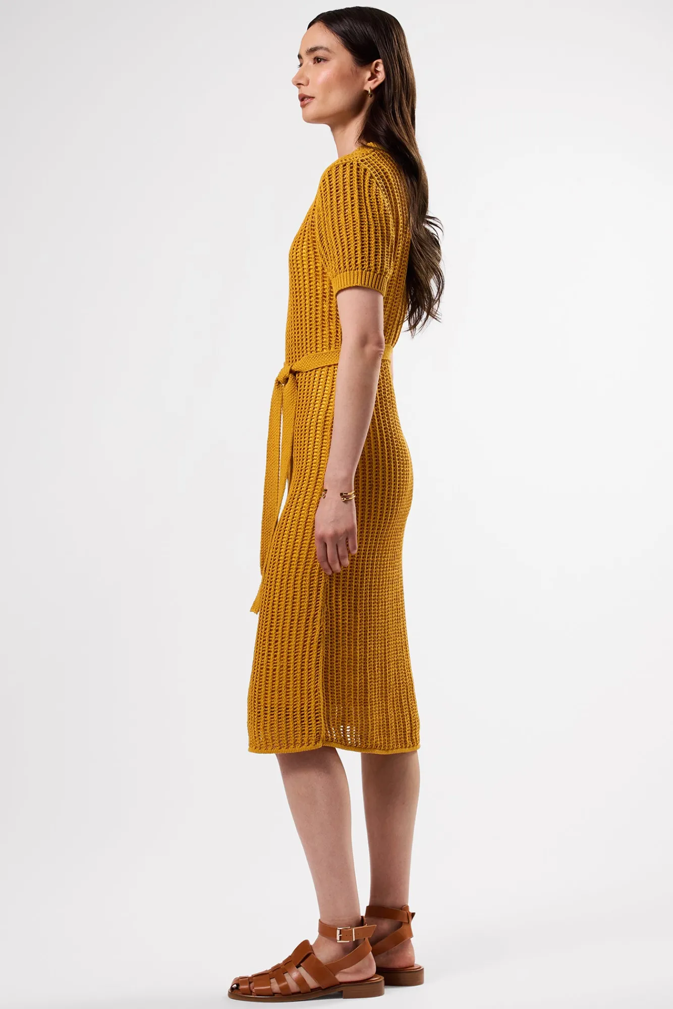 Amour Vert Crochet T Shirt Dress- Dresses|Clearance