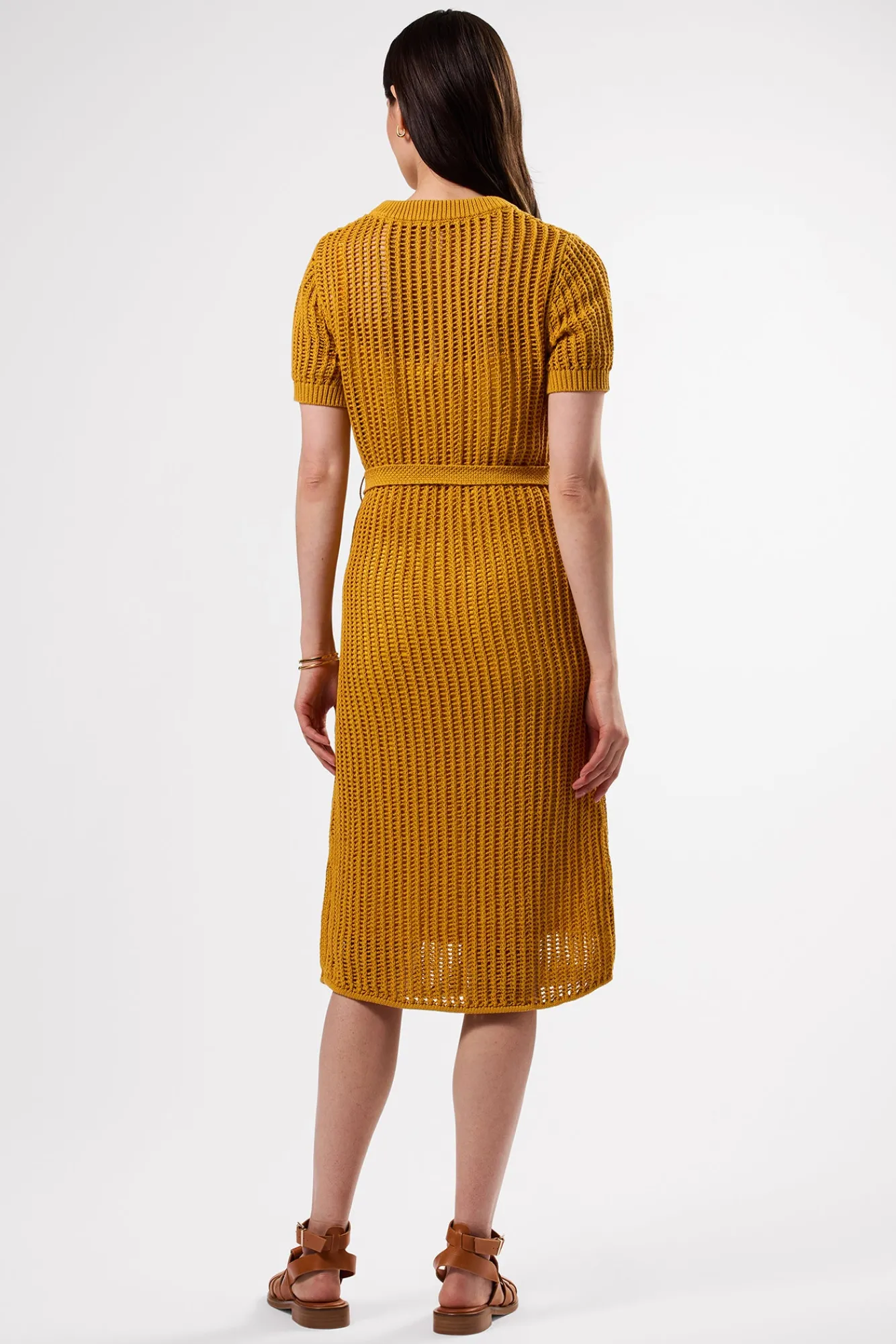 Amour Vert Crochet T Shirt Dress- Dresses|Clearance