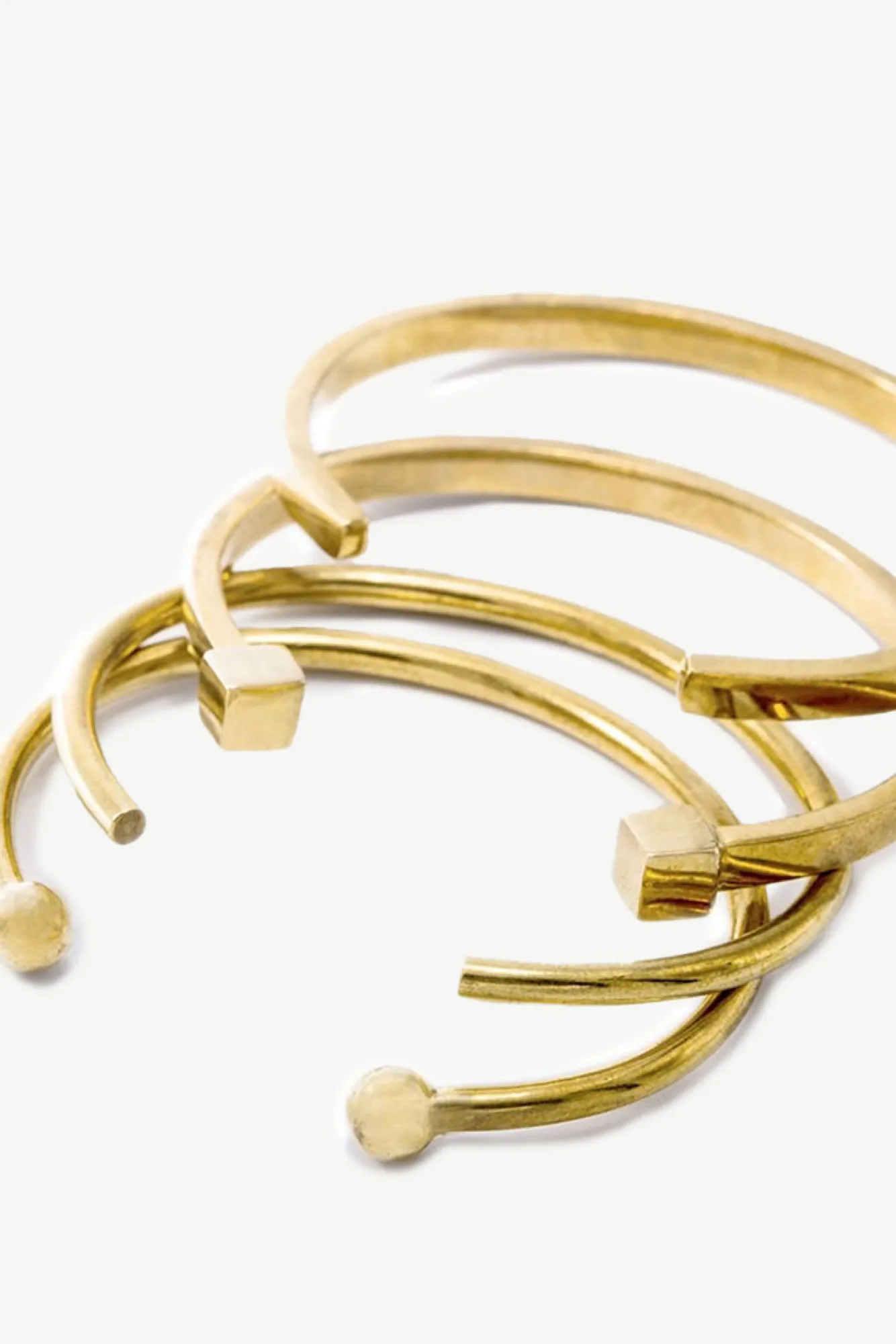 Amour Vert SOKO Mixed Shapes Stacking Cuffs- Jewelry