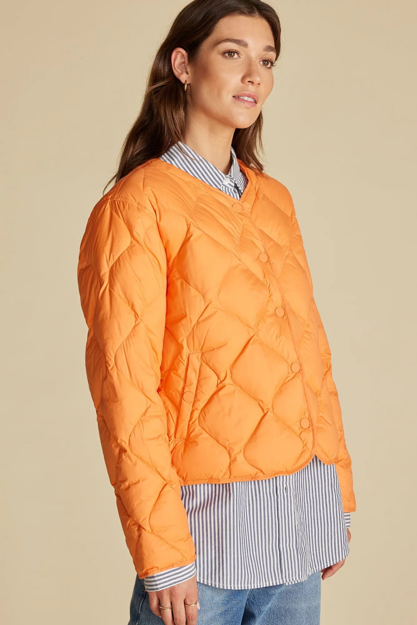 Amour Vert Solene Quilted Puffer Jacket- Jackets & Outerwear|Clearance