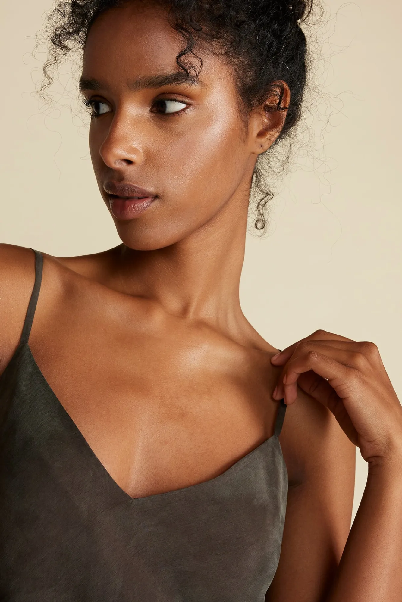 Amour Vert Eloise Cupro Slip Dress- Dresses