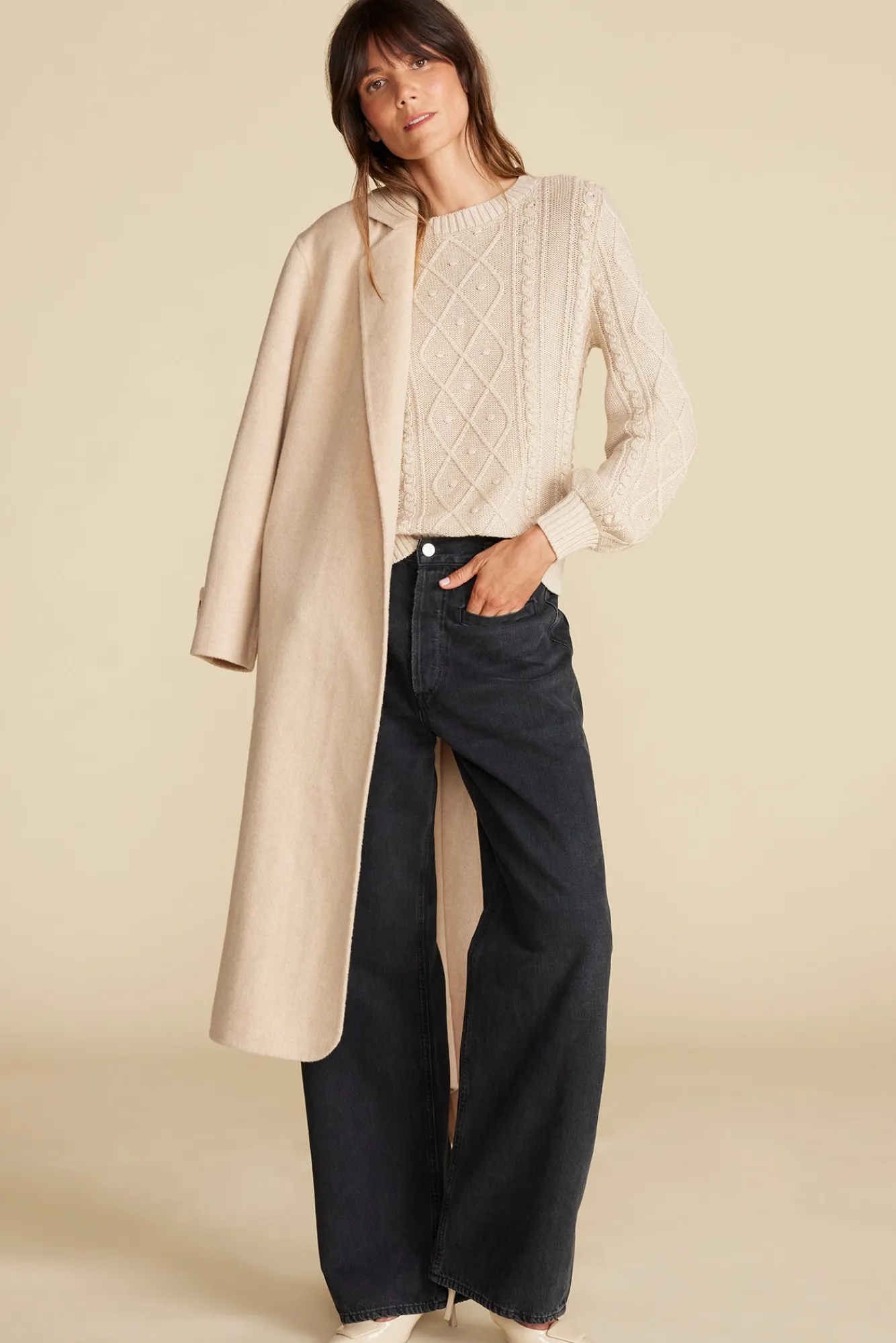 Amour Vert Faedra Organic Cotton Sweater- Sweaters & Cardigans