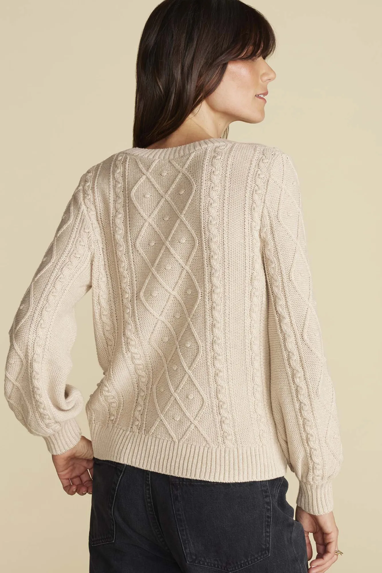 Amour Vert Faedra Organic Cotton Sweater- Sweaters & Cardigans