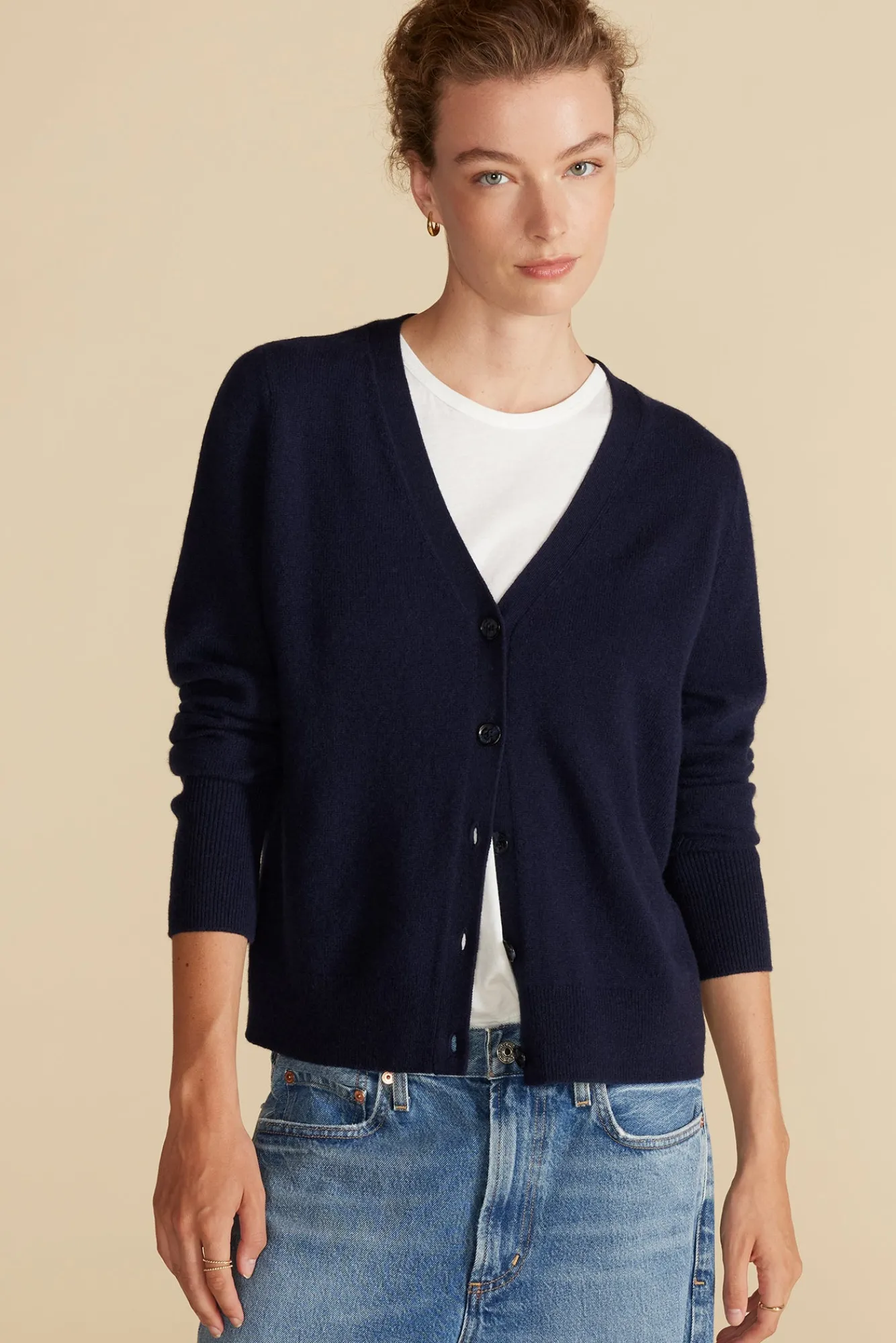Amour Vert Mason Cashmere Cardigan- Sweaters & Cardigans