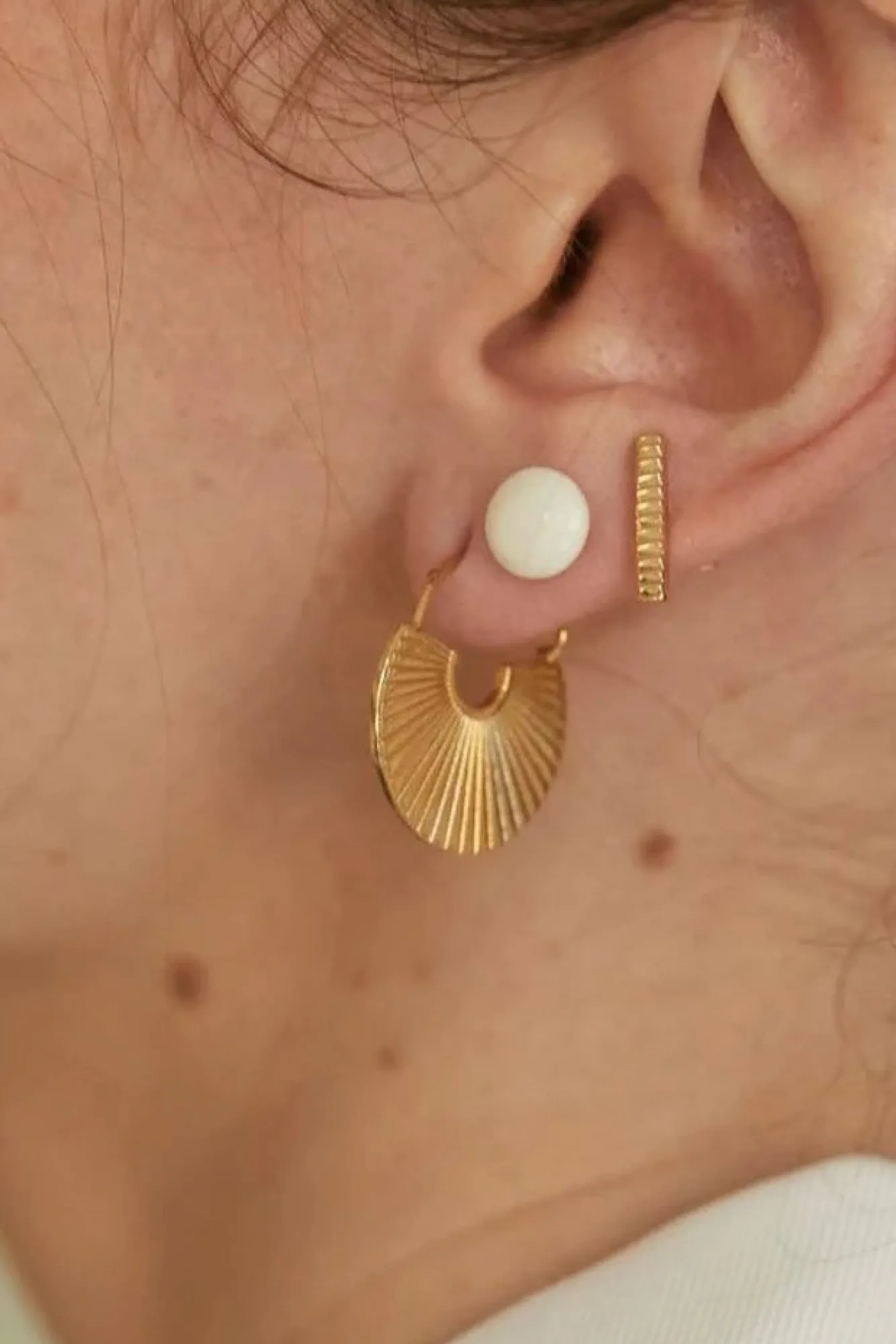 Amour Vert SOKO Jua Threader Hoop Earring- Jewelry