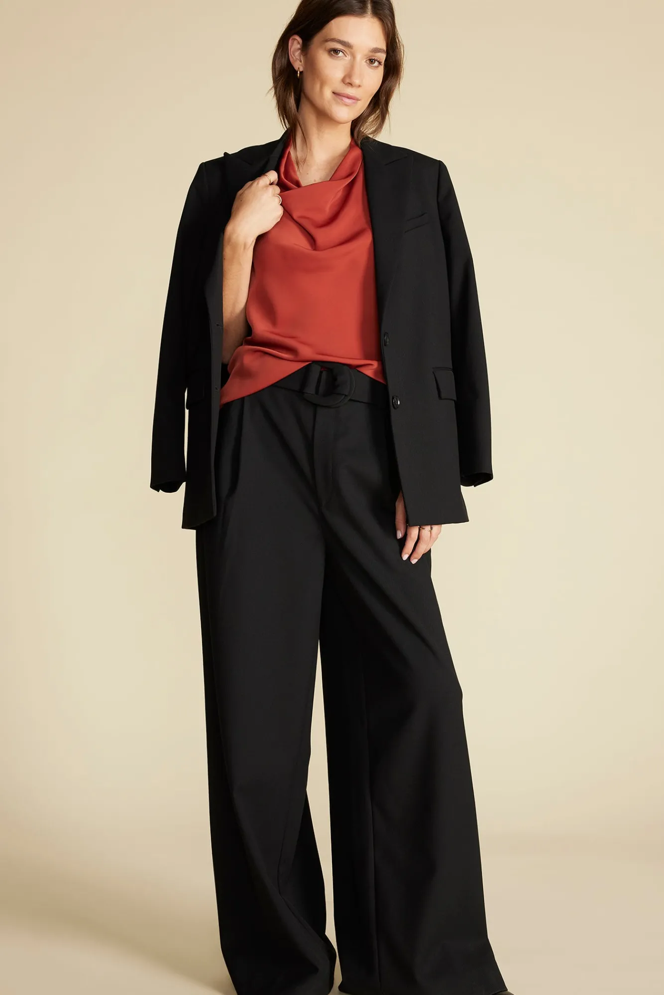 Amour Vert Ann Draped Tank- Tops