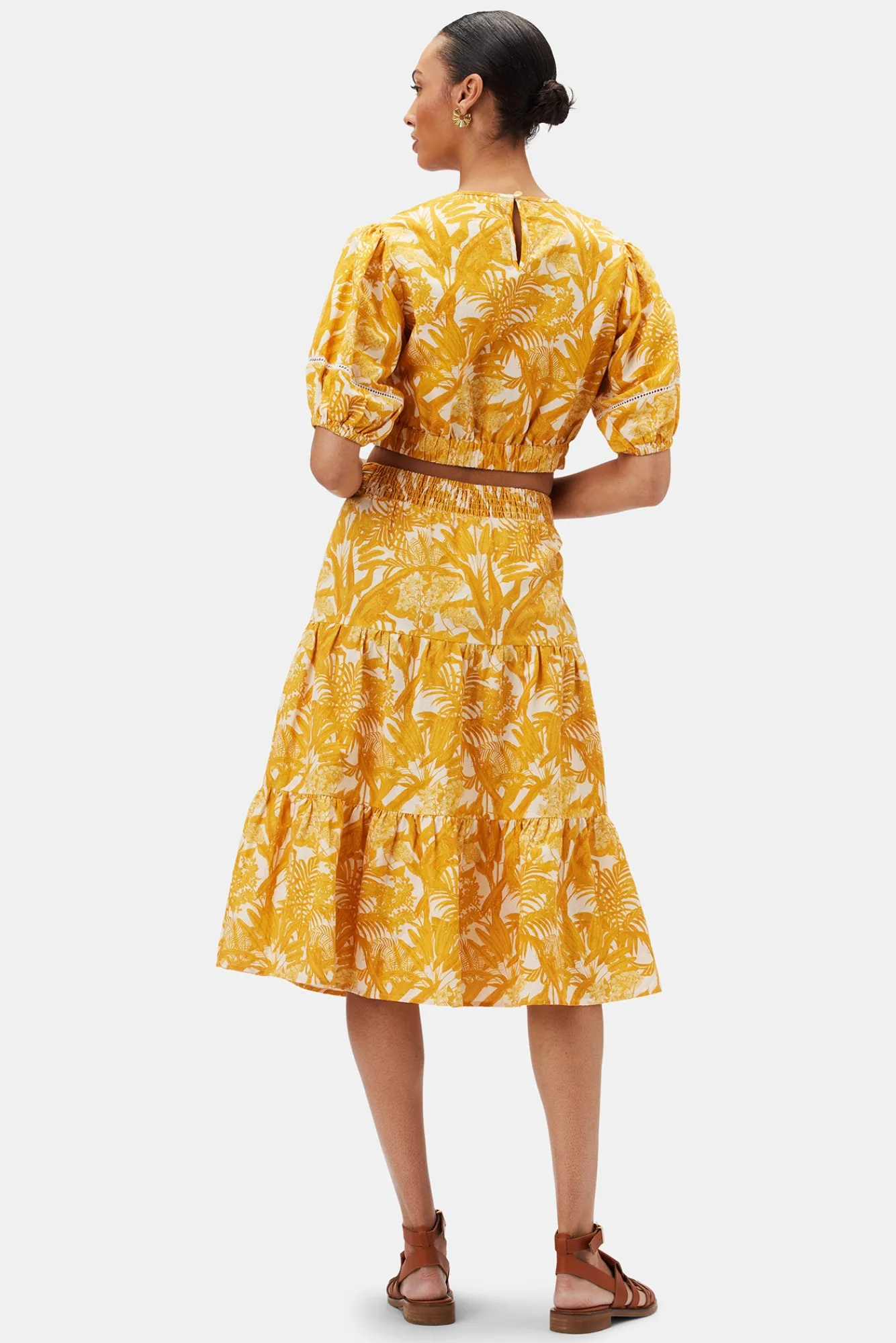 Amour Vert Silas Cotton Linen Skirt- Skirts|Clearance