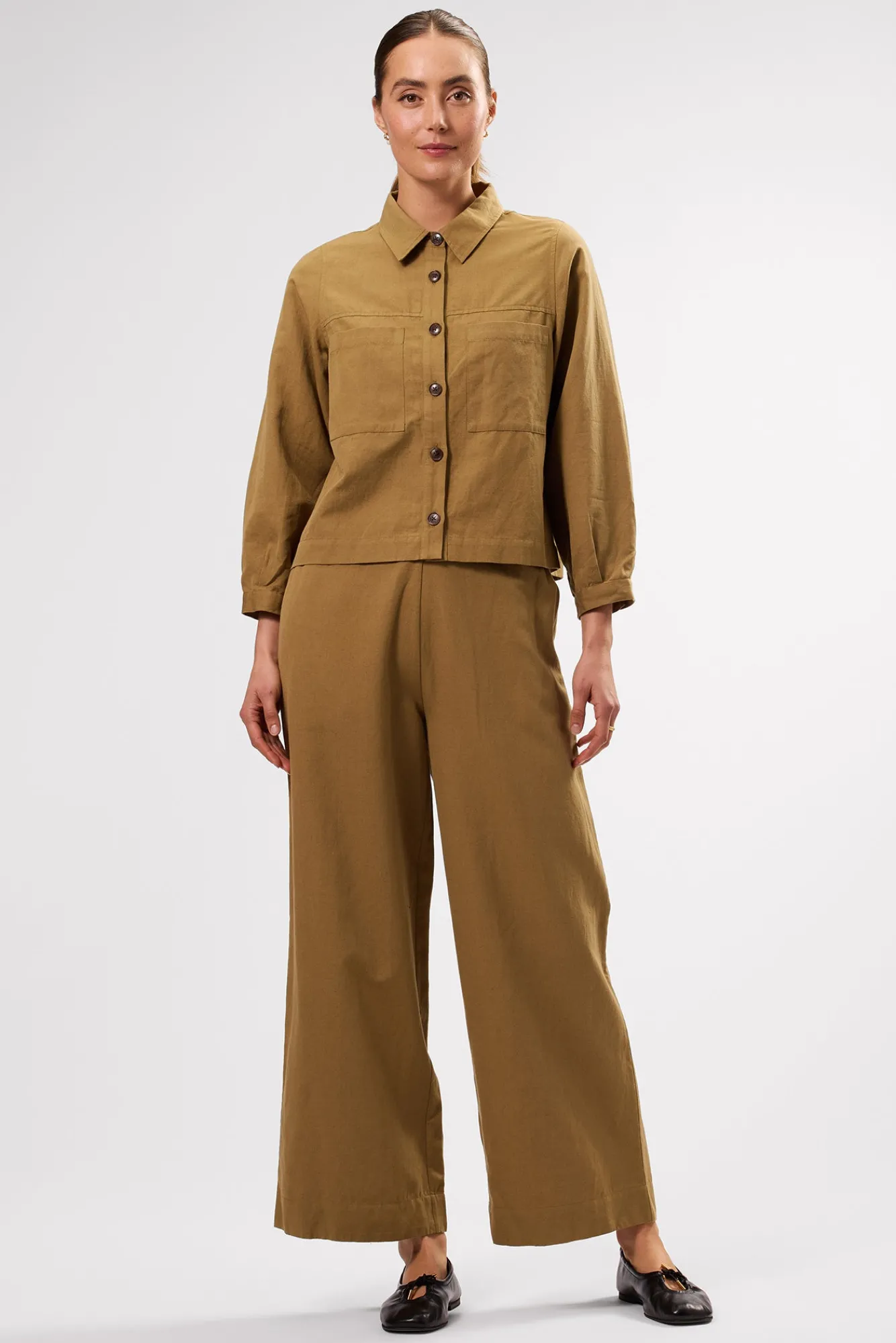 Amour Vert Malia Cotton Linen Pant- Clearance