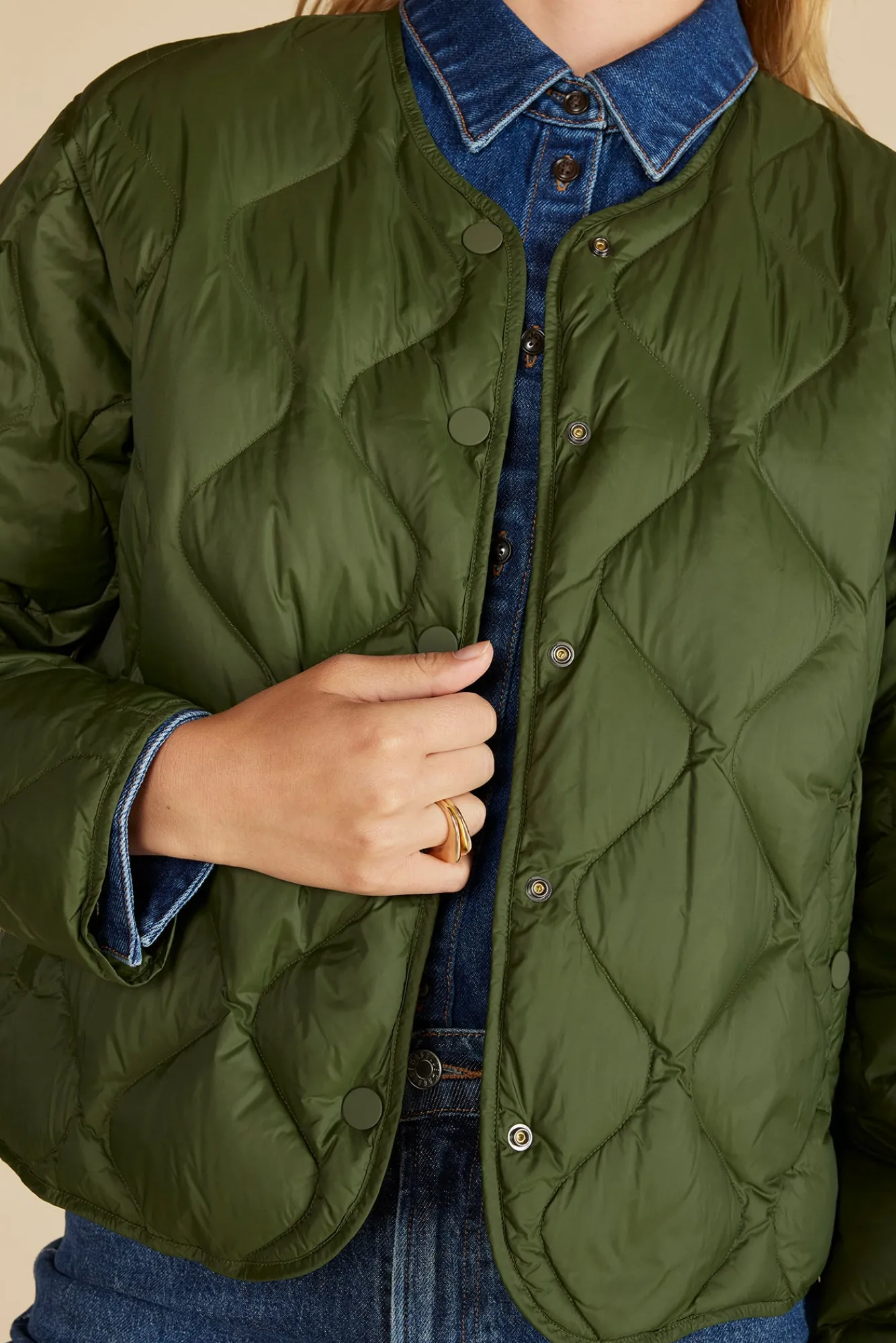 Amour Vert Solene Quilted Puffer Jacket- Jackets & Outerwear|Clearance