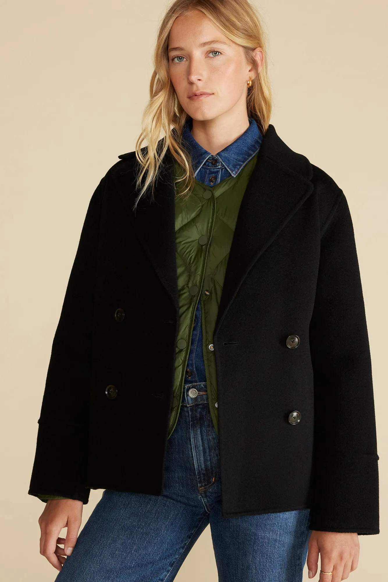 Amour Vert Solene Quilted Puffer Jacket- Jackets & Outerwear|Clearance