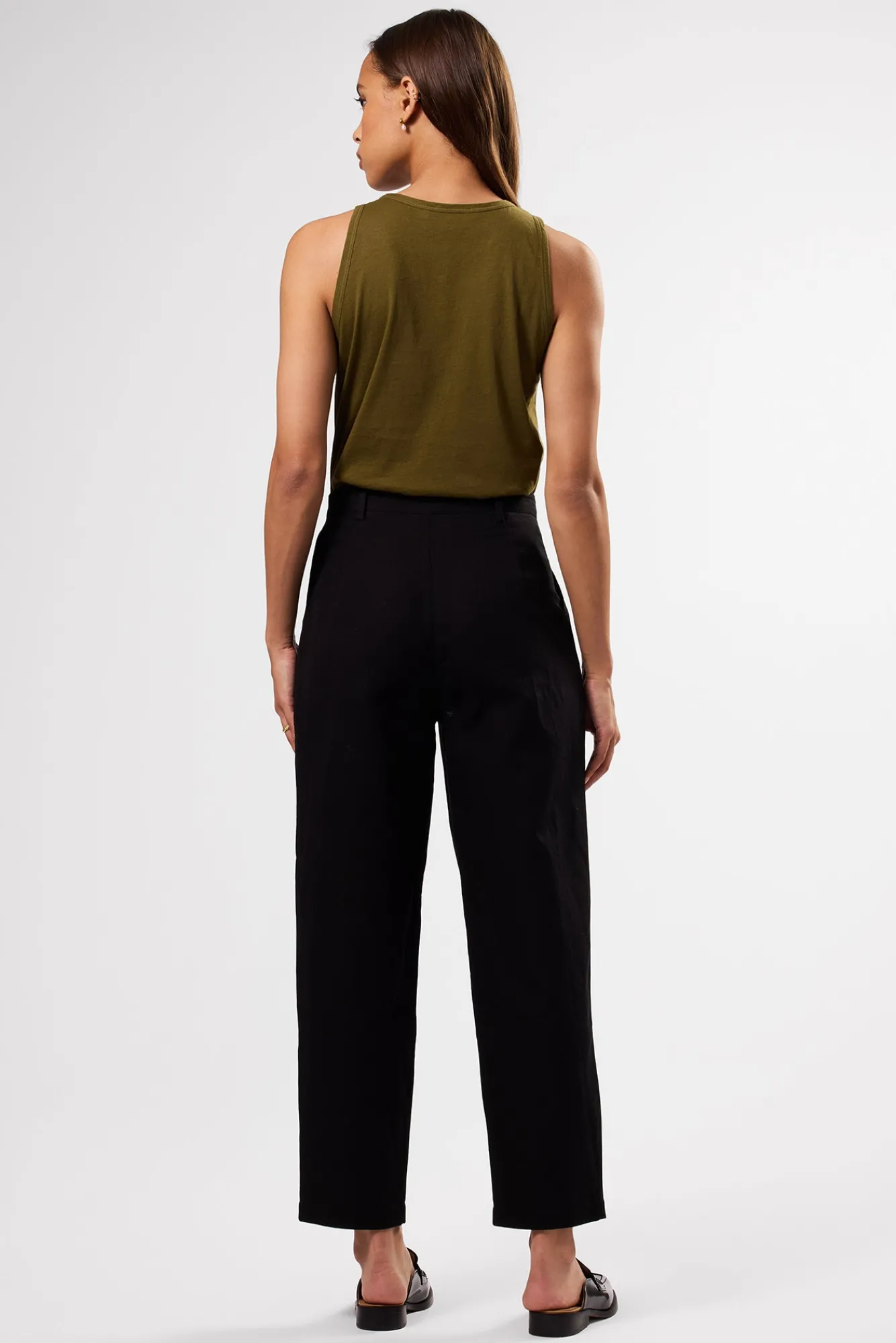 Amour Vert Larisa Cotton Linen Pant- Clearance