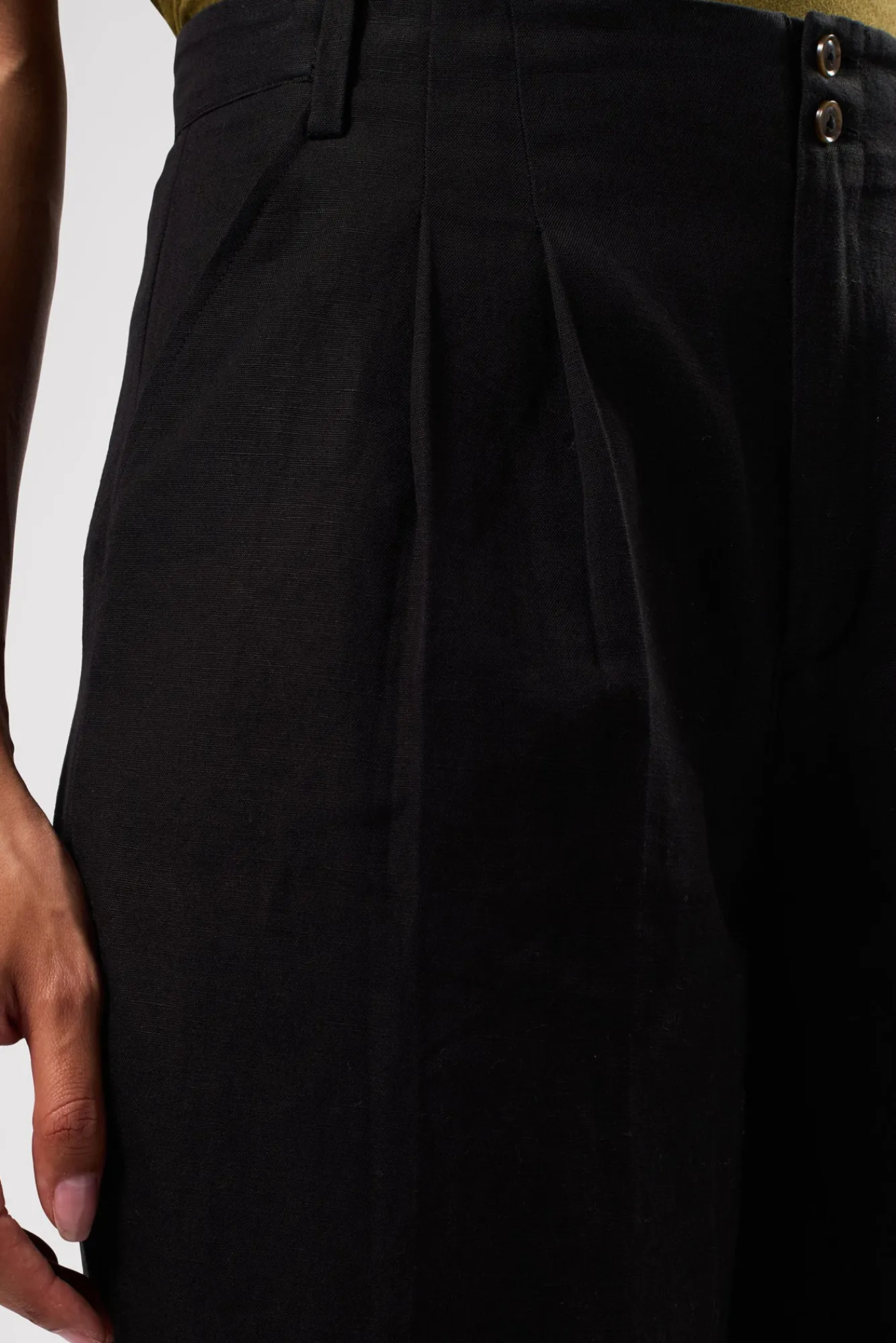 Amour Vert Larisa Cotton Linen Pant- Clearance