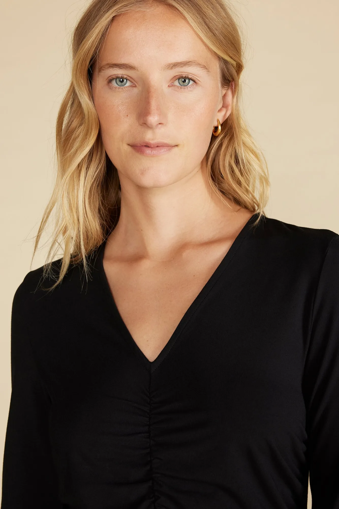 Amour Vert Elise Bamboo Knit Top- Tops|Clearance