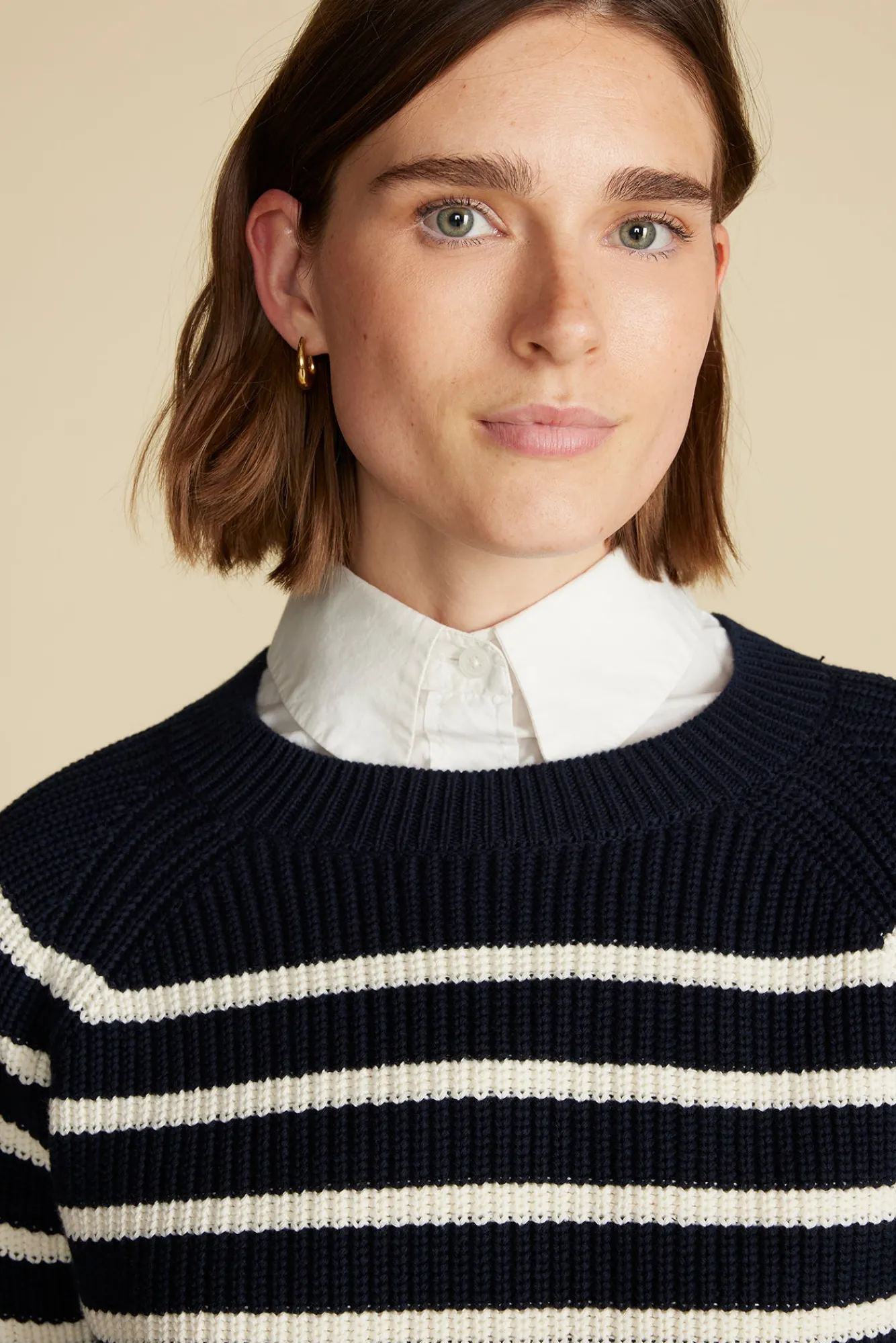 Amour Vert Layla Organic Cotton Sweater- Sweaters & Cardigans|Clearance