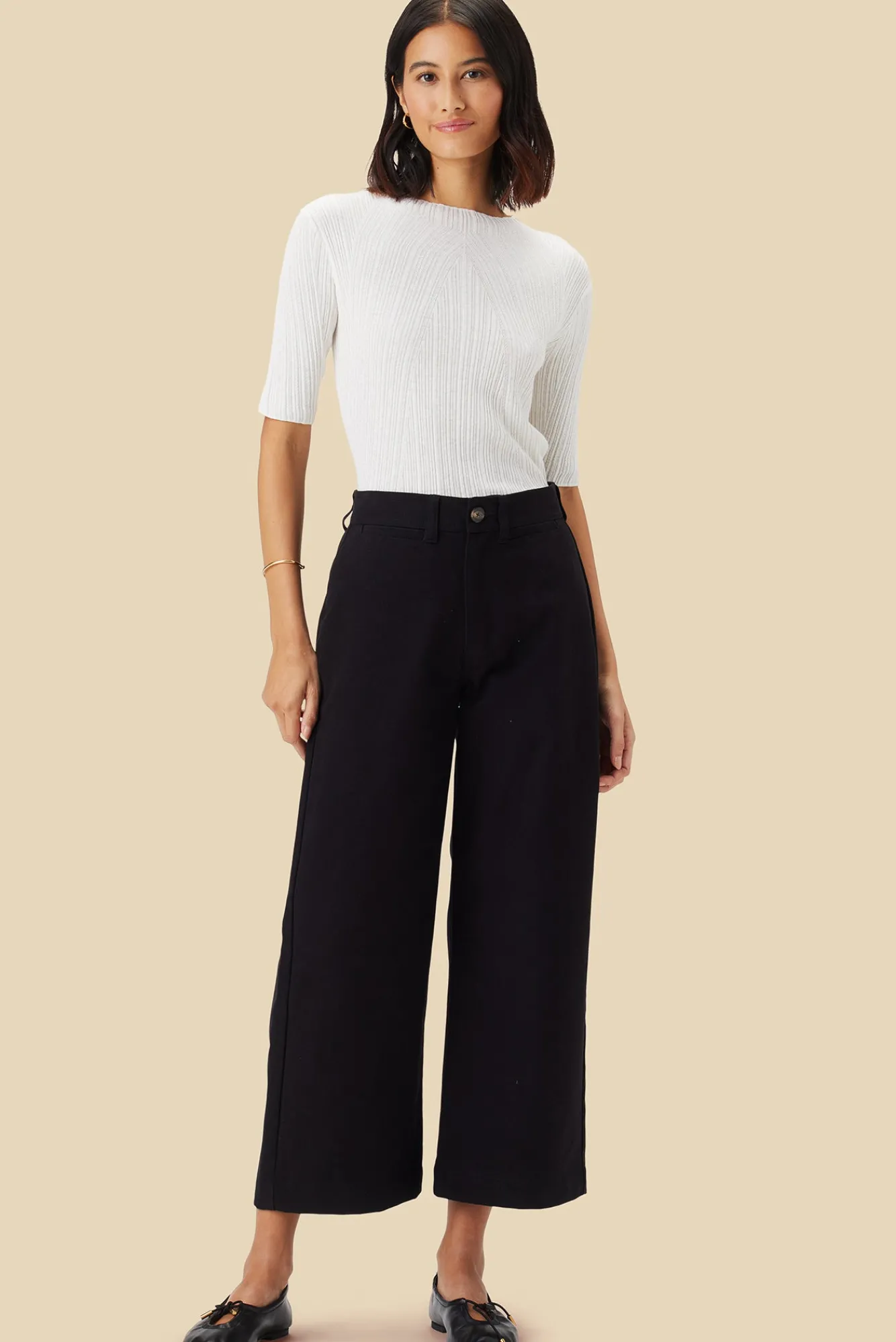 Amour Vert Wide Leg Utility Pant- Pants|Clearance