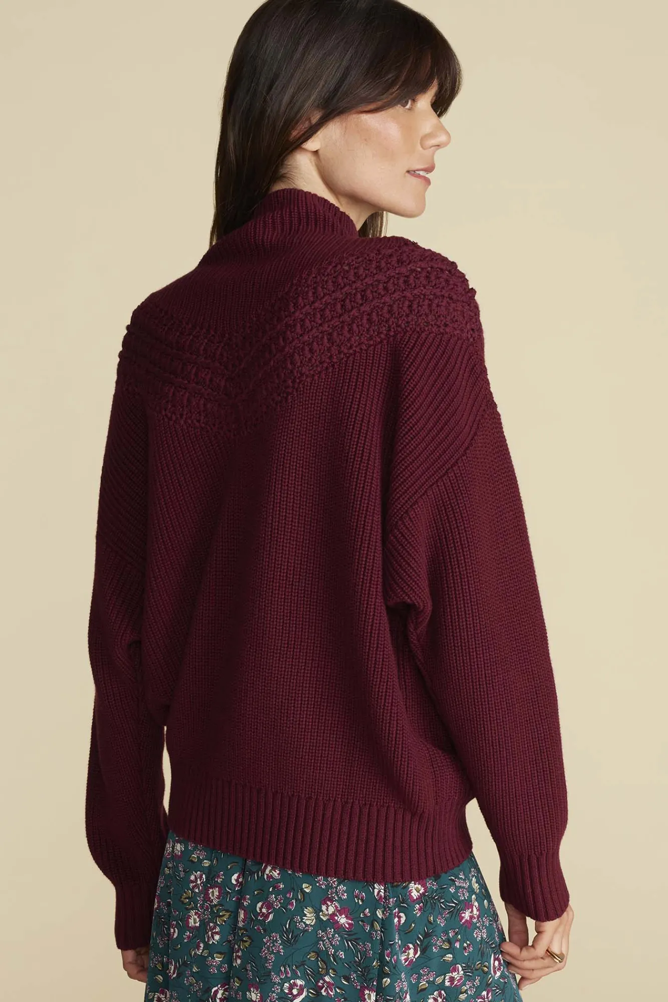 Amour Vert Monet Cotton Merino Sweater- Sweaters & Cardigans