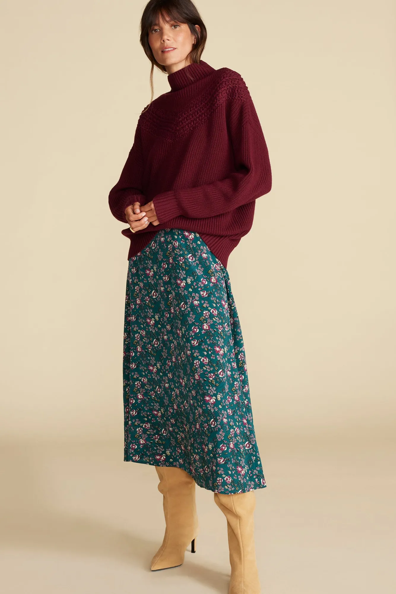 Amour Vert Monet Cotton Merino Sweater- Sweaters & Cardigans