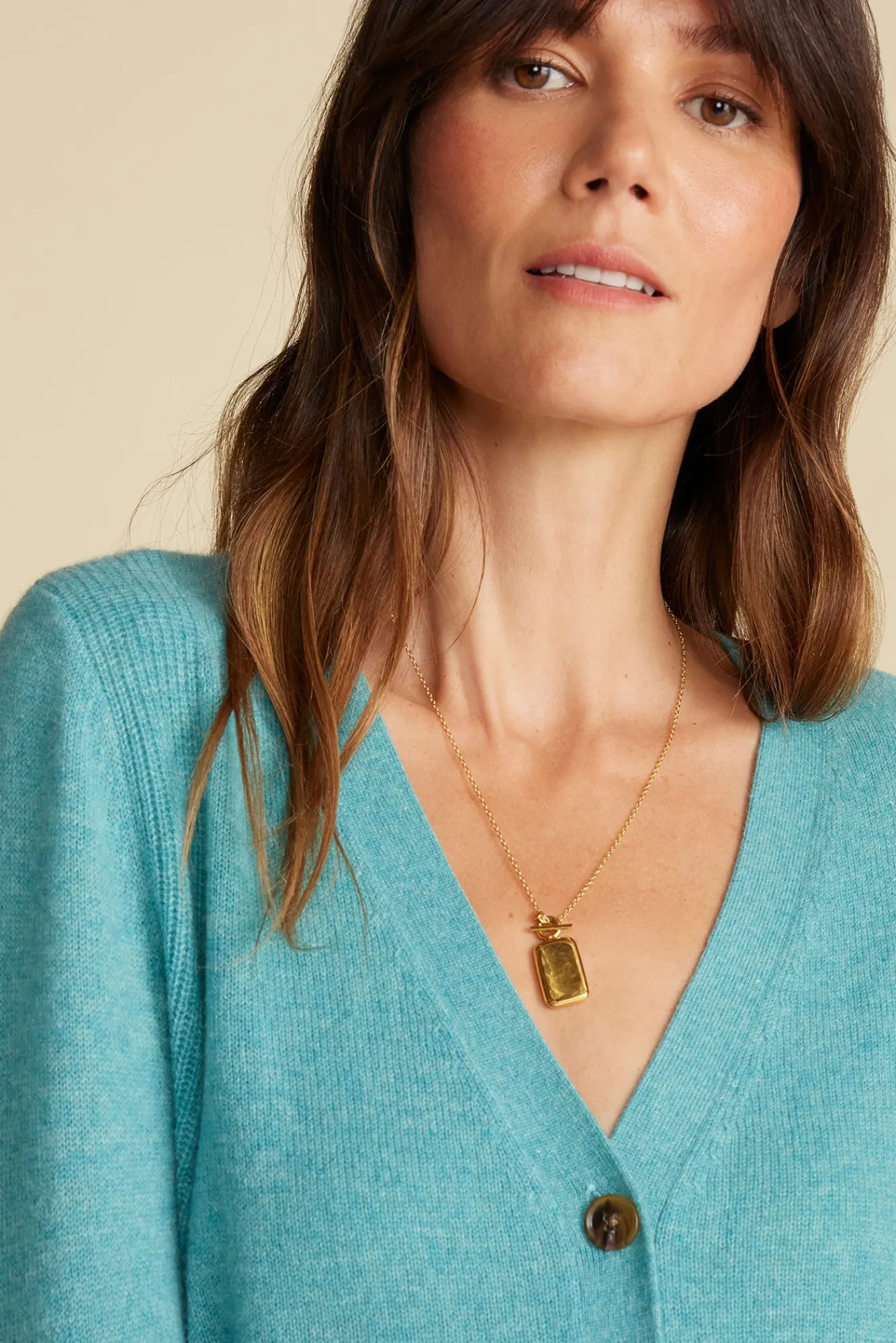 Amour Vert Mason Cashmere Cardigan- Sweaters & Cardigans