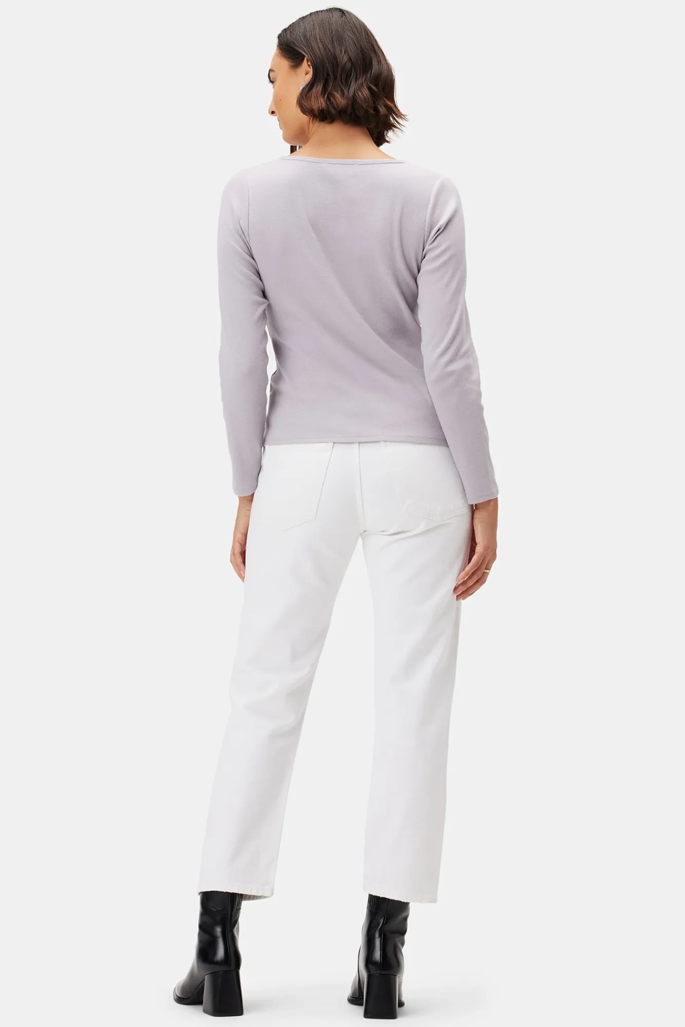 Amour Vert Deacon Baby Rib Tee- Tops|Tees